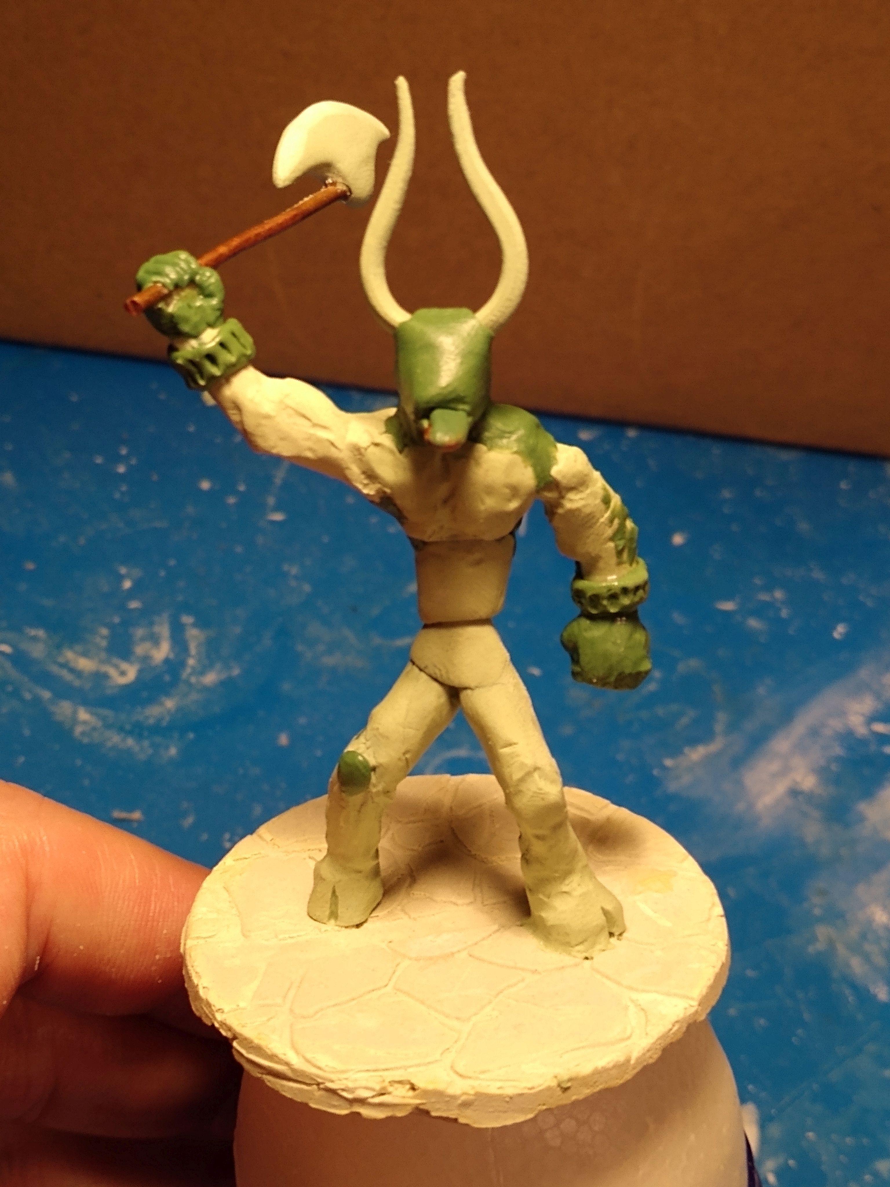 Dragon, Dungeons, Dungeons And Dragons, Mini, Miniature, Minotaur, Monster, Mythological, Sculpting
