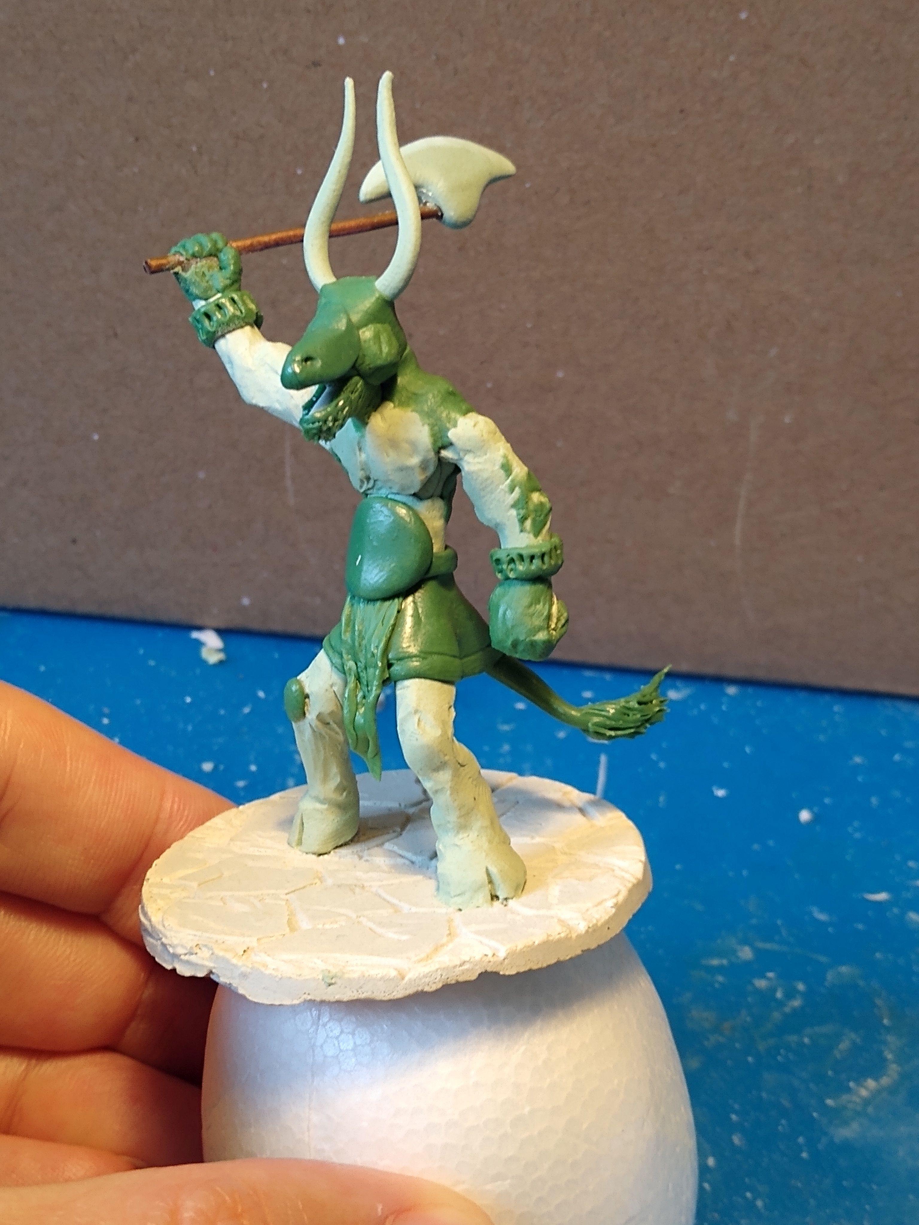 Dragon, Dungeons, Dungeons And Dragons, Mini, Miniature, Minotaur, Monster, Mythological, Sculpting