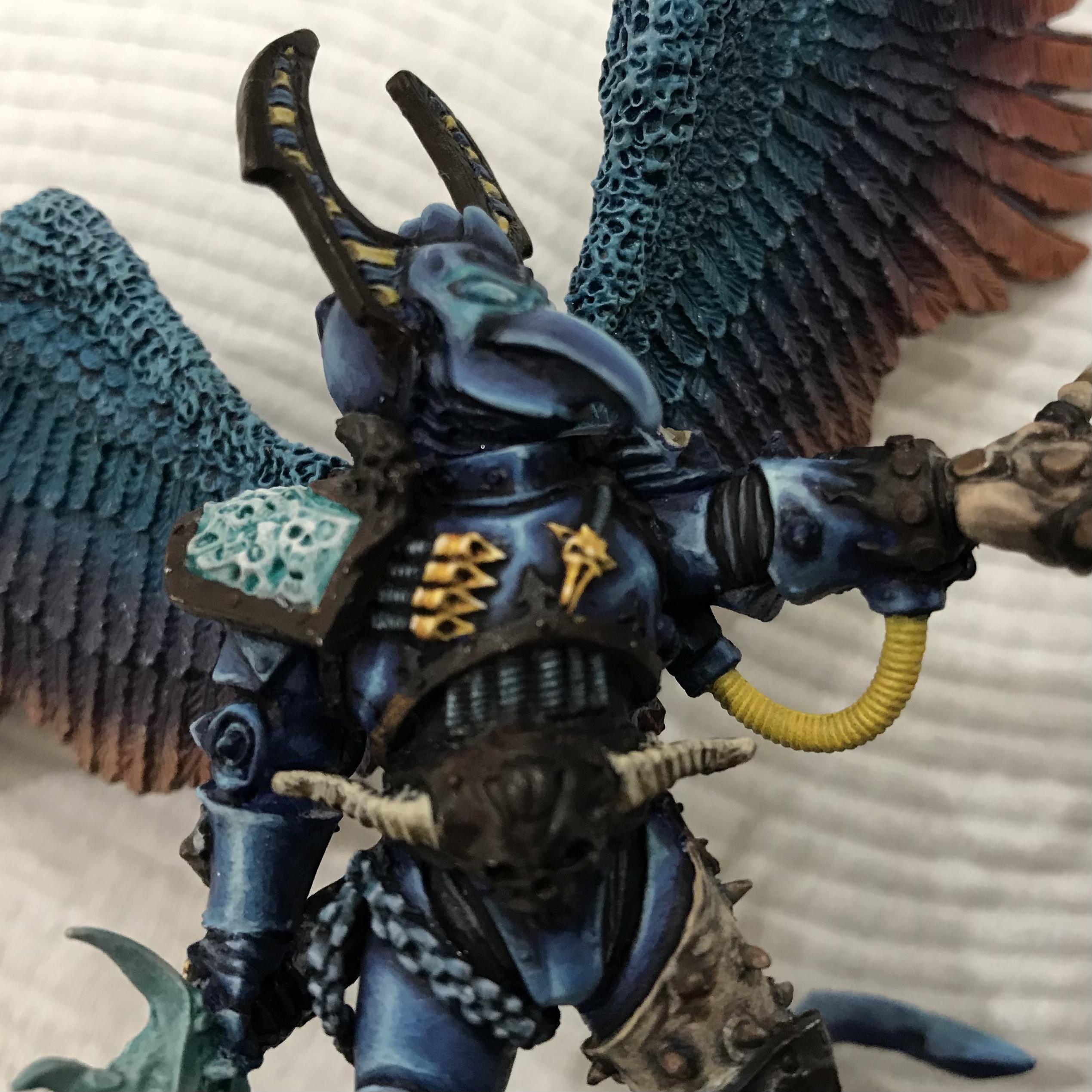 54mm, Chaos  Space Marines, Daemon Prince, Greenstuff, Inquisitor Game, Meta Lminiatures, Nmm Gold, Non-Metallic Metal, Onversion, Thousand Sons, Tzeentch, Tzeentchconversion, Warhammer 40,000