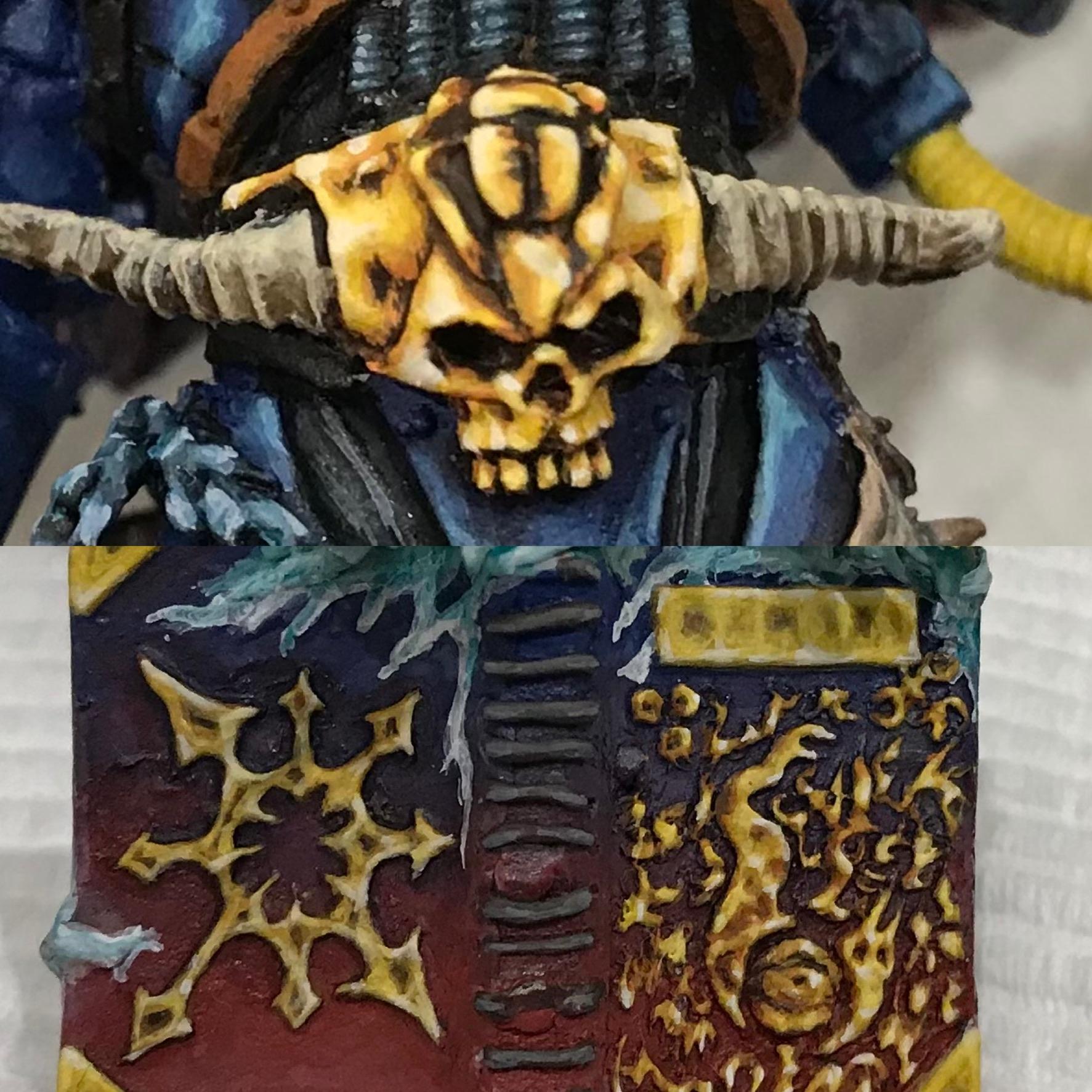 54mm, Chaos  Space Marines, Daemon Prince, Greenstuff, Inquisitor Game, Meta Lminiatures, Nmm Gold, Non-Metallic Metal, Onversion, Thousand Sons, Tzeentch, Tzeentchconversion, Warhammer 40,000