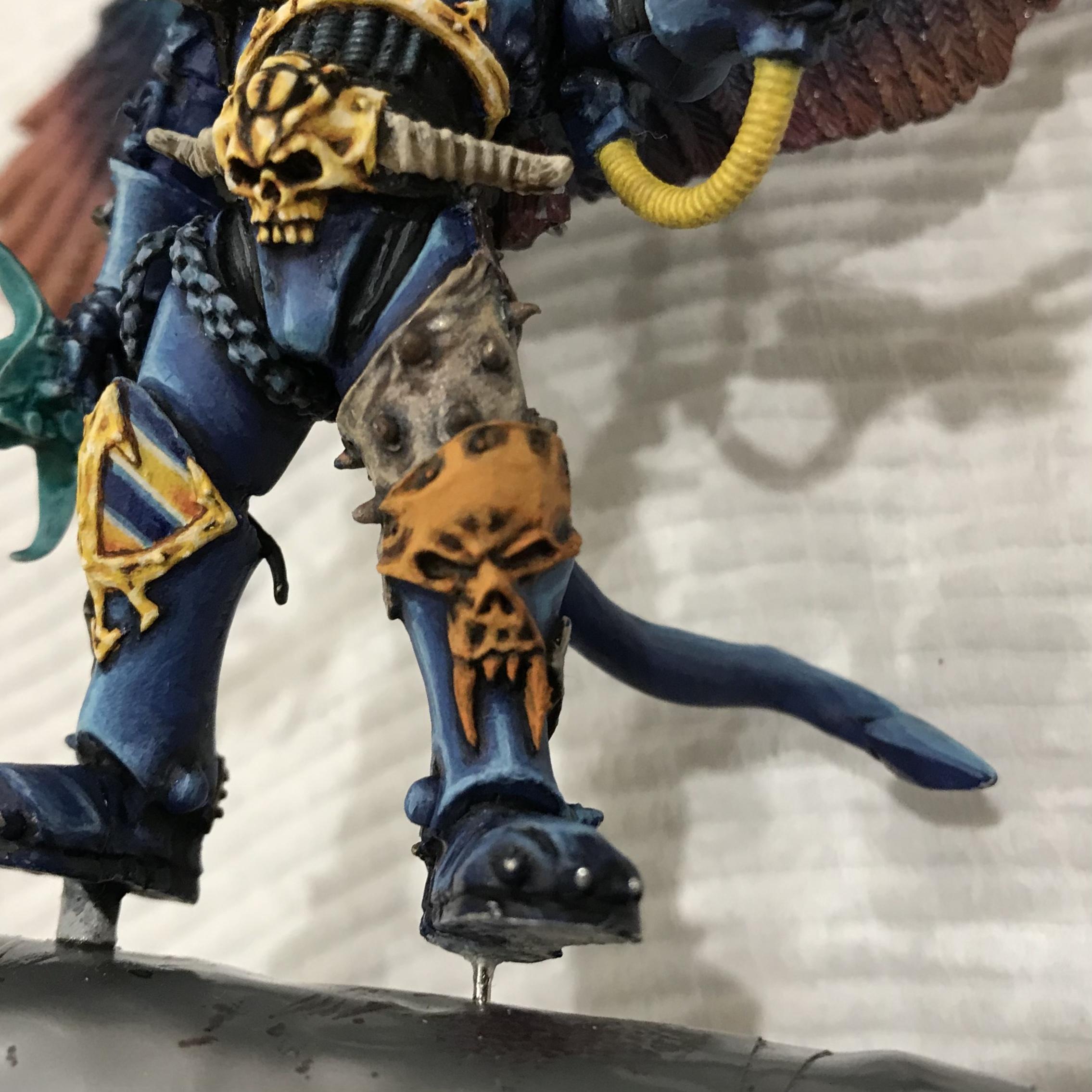 54mm, Chaos  Space Marines, Conversion, Daemon Prince, Greenstuff, Inquisitor Game, Metal Miniatures, Nmm Gold, Non-Metallic Metal, Thousand Sons, Tzeentch, Tzeentchconversion, Warhammer 40,000