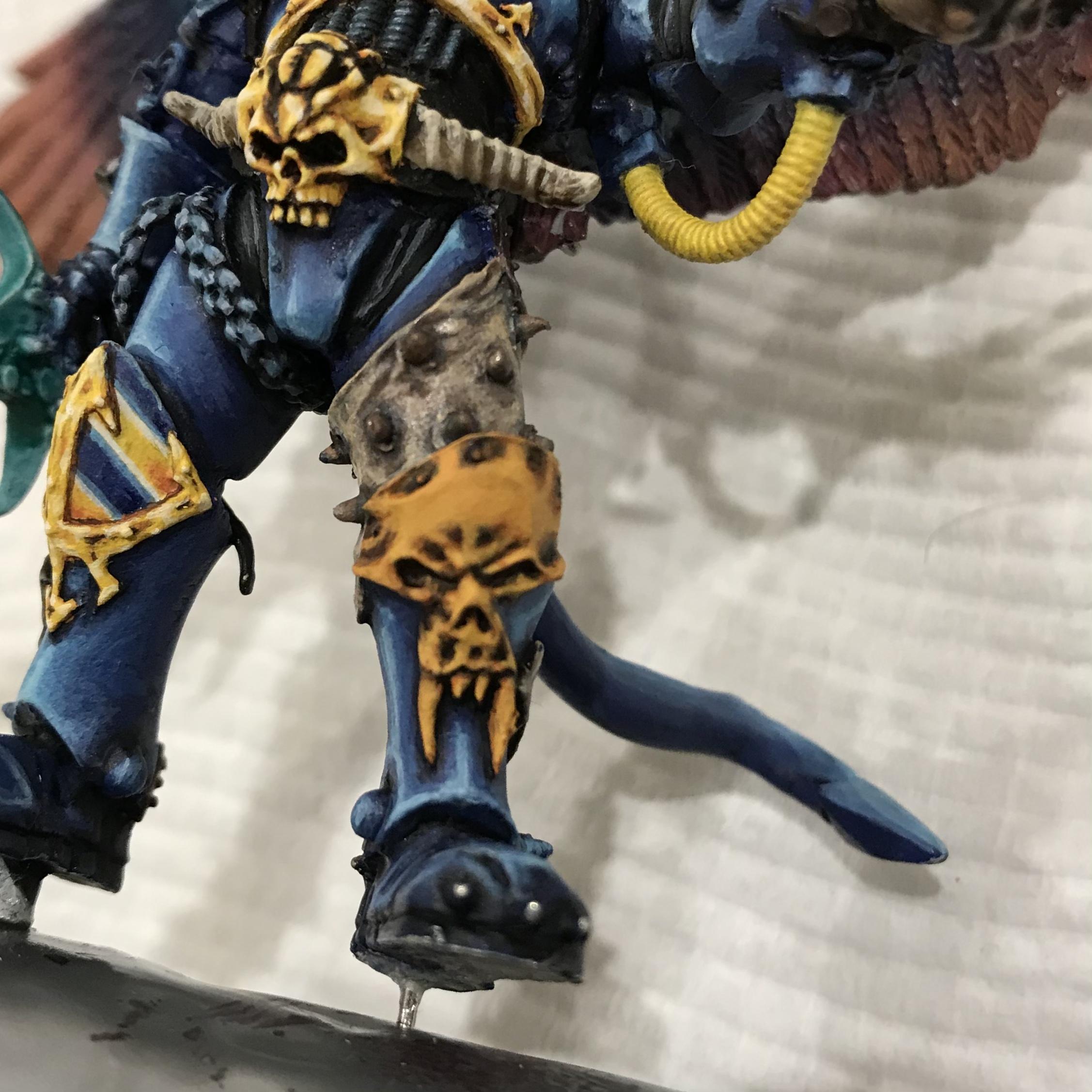 54mm, Chaos  Space Marines, Conversion, Daemon Prince, Greenstuff, Inquisitor Game, Metal Miniatures, Nmm Gold, Non-Metallic Metal, Thousand Sons, Tzeentch, Tzeentchconversion, Warhammer 40,000