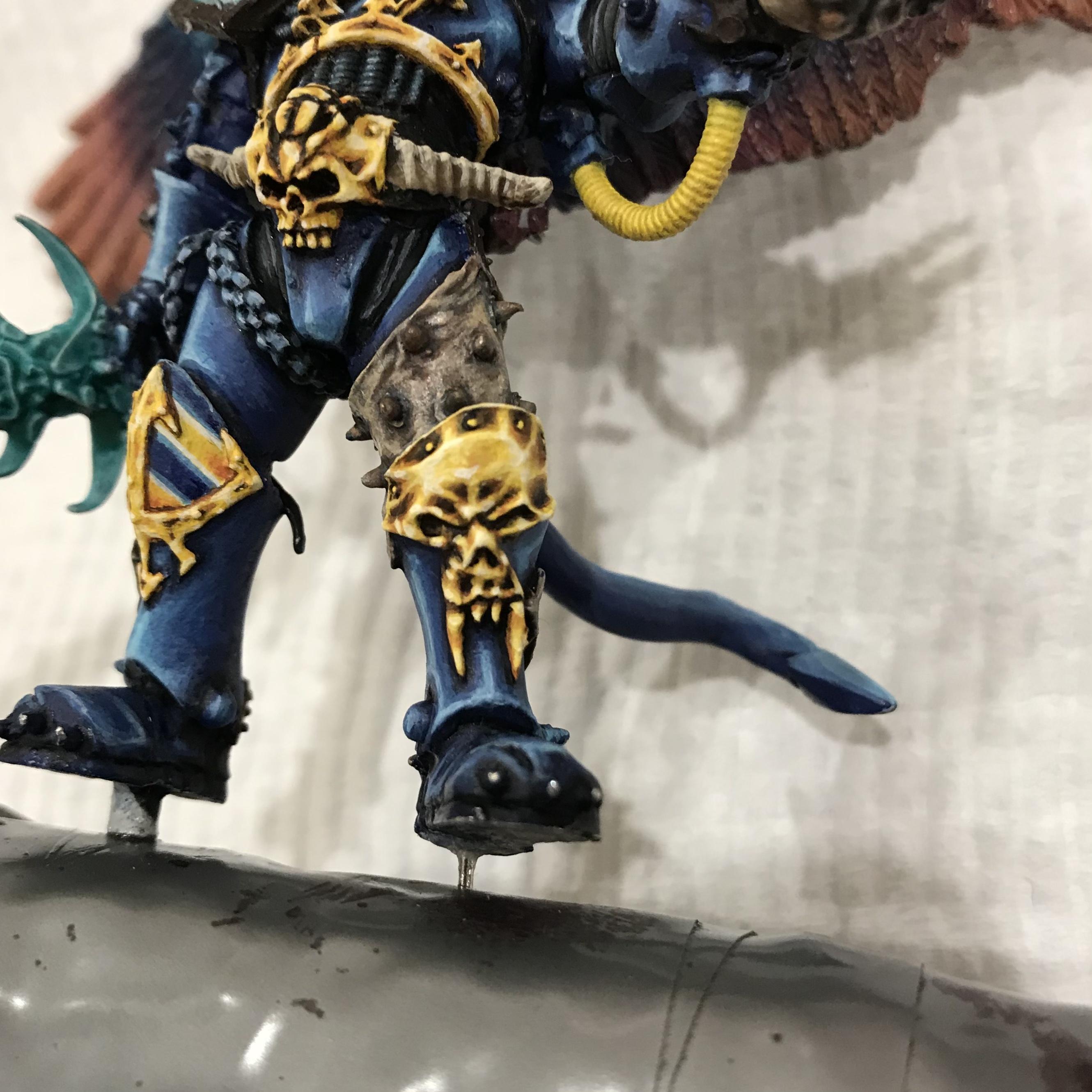 54mm, Chaos  Space Marines, Conversion, Daemon Prince, Greenstuff, Inquisitor Game, Metal Miniatures, Nmm Gold, Non-Metallic Metal, Thousand Sons, Tzeentch, Tzeentchconversion, Warhammer 40,000