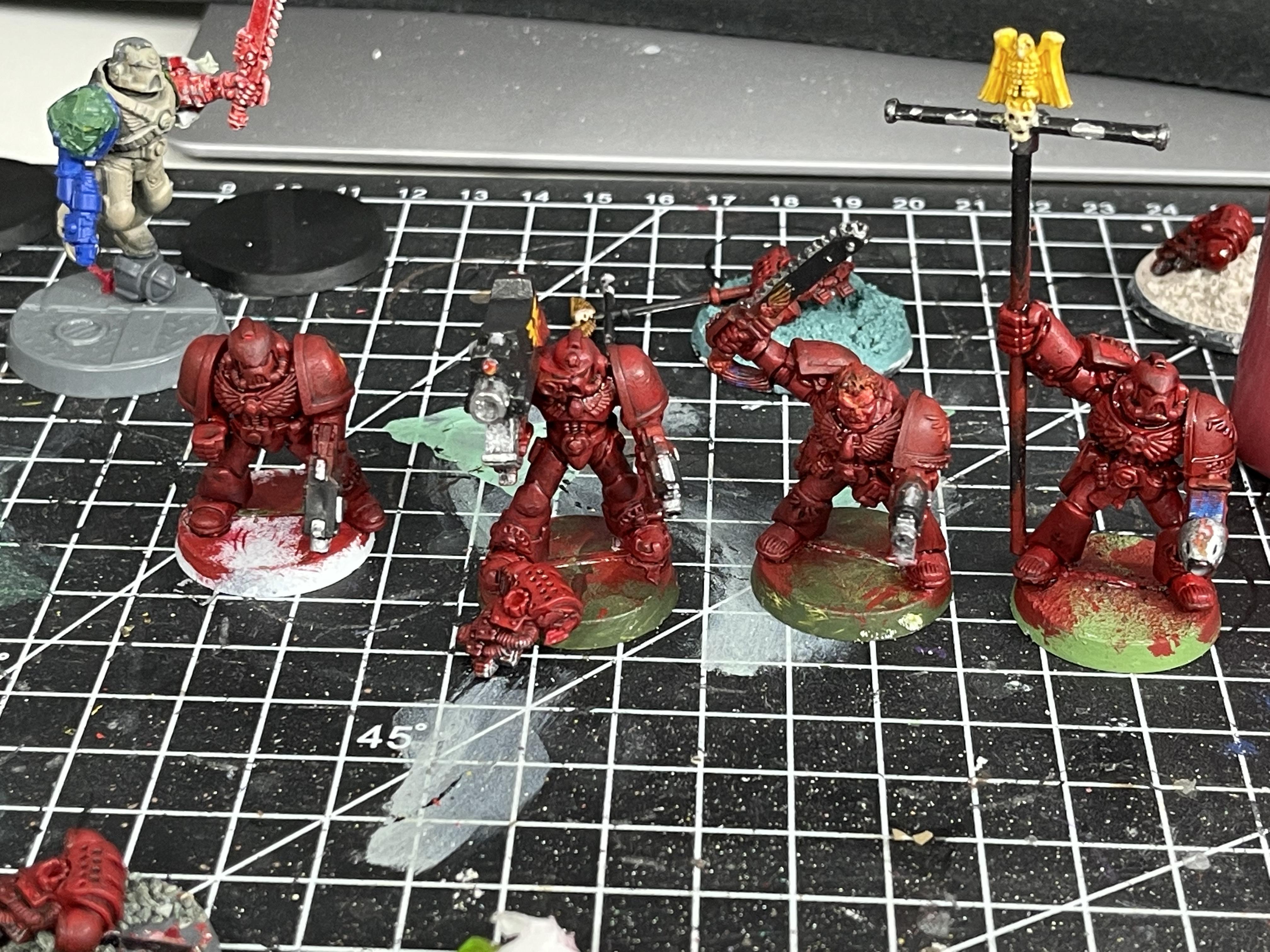 2nd Edition, Blood Angels, Space Marines, Tactical Squad, Warhammer 40,000, Work In Progress