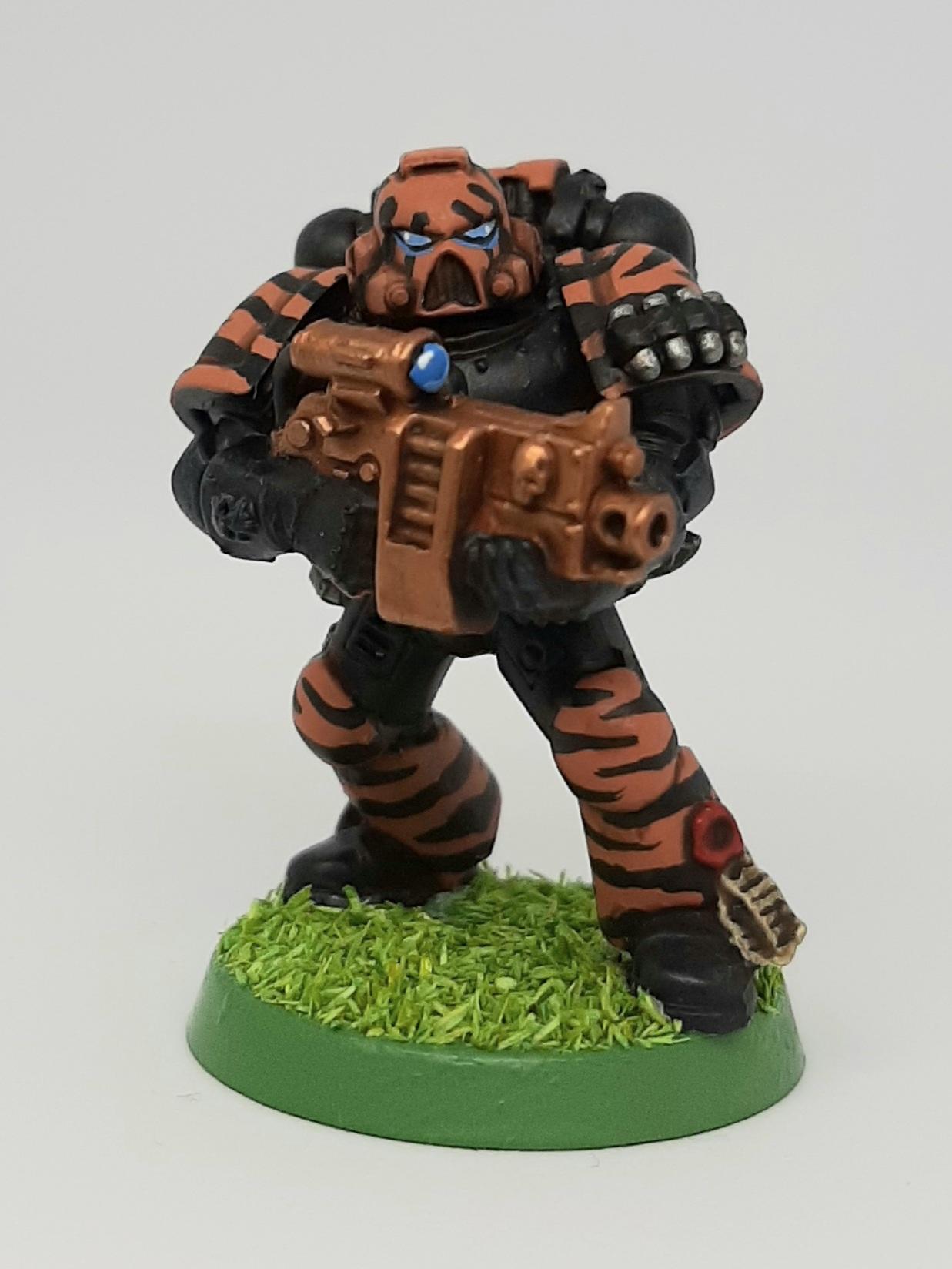 Adeptus, Ammo, Ammunition, Artificer, Astartes, Bolter, Boltgun, Camouflage, Conversion, Custom, Fighting, Forest, Ghuyarashtra, Issue, Jungle, Kitbash, Knife, Rounds, Space, Space Marines, Special, Sternguard, Tigers, Unique, Veda, Veteran