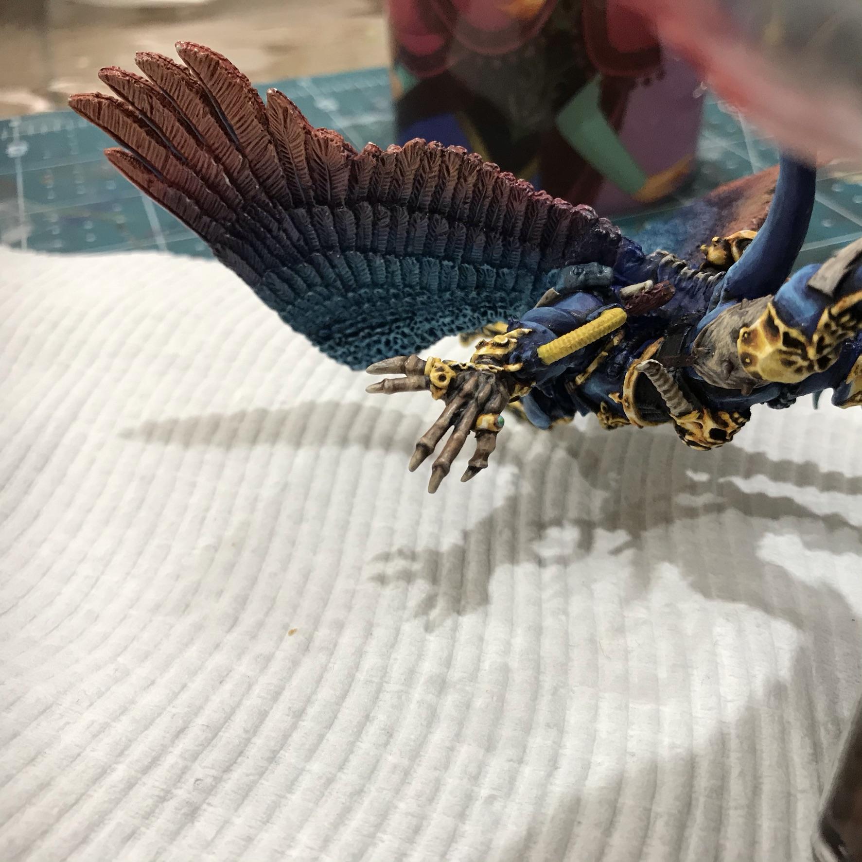 54mm, Chaos  Space Marines, Conversion, Daemon Prince, Greenstuff, Inquisitor Game, Metal Miniatures, Nmm Gold, Non-Metallic Metal, Thousand Sons, Tzeentch, Tzeentchconversion, Warhammer 40,000