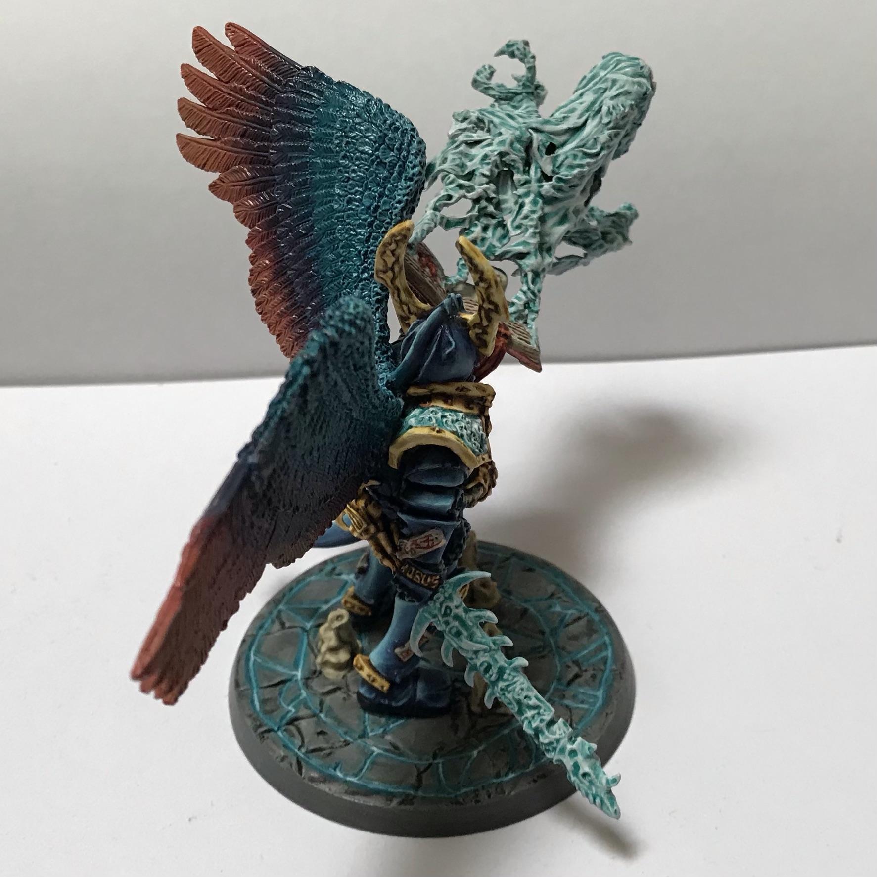 54mm, Chaos  Space Marines, Conversion, Daemon Prince, Greenstuff, Inquisitor Game, Metal Miniatures, Nmm Gold, Non-Metallic Metal, Thousand Sons, Tzeentch, Tzeentchconversion, Warhammer 40,000