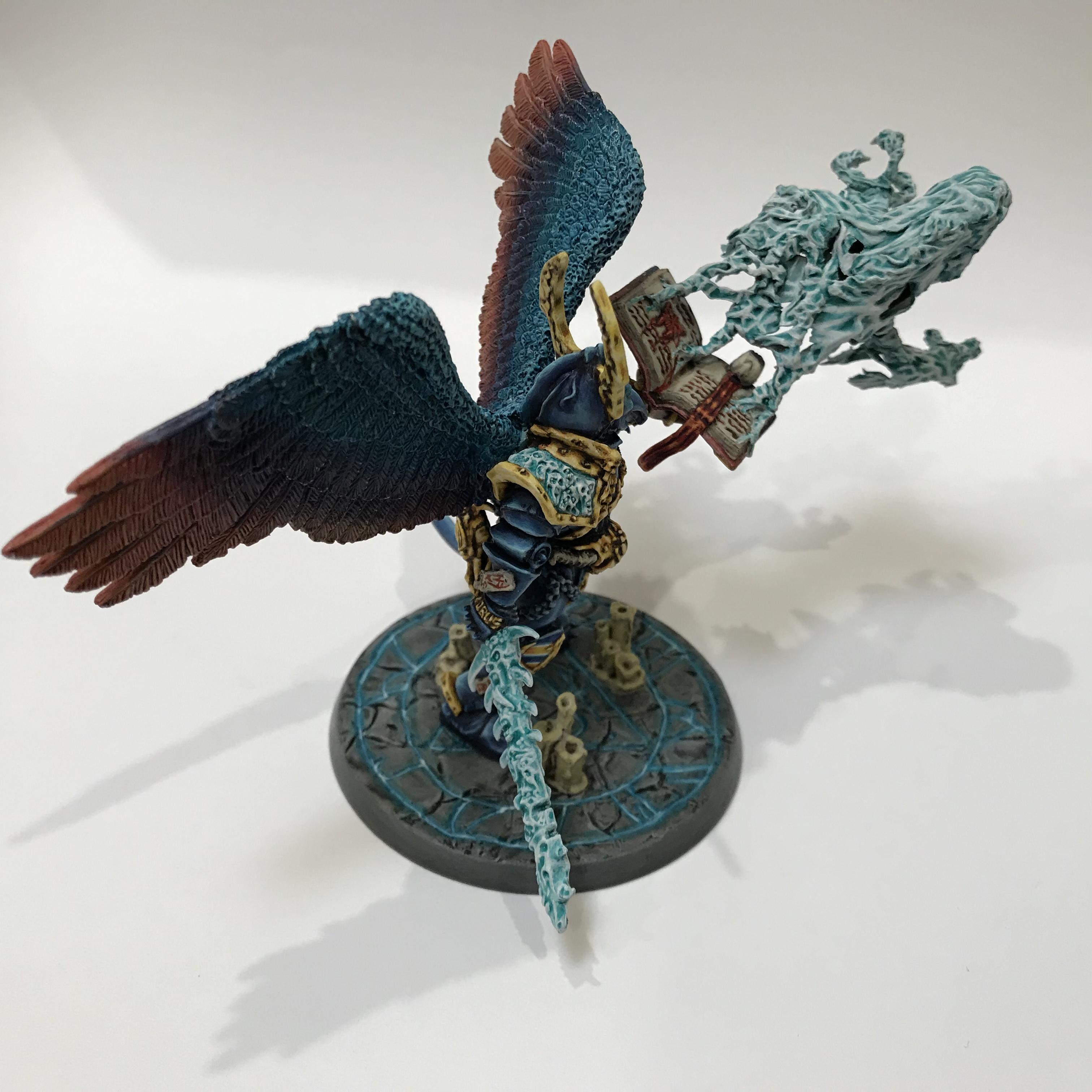 54mm, Chaos  Space Marines, Conversion, Daemon Prince, Greenstuff, Inquisitor Game, Metal Miniatures, Nmm Gold, Non-Metallic Metal, Thousand Sons, Tzeentch, Tzeentchconversion, Warhammer 40,000