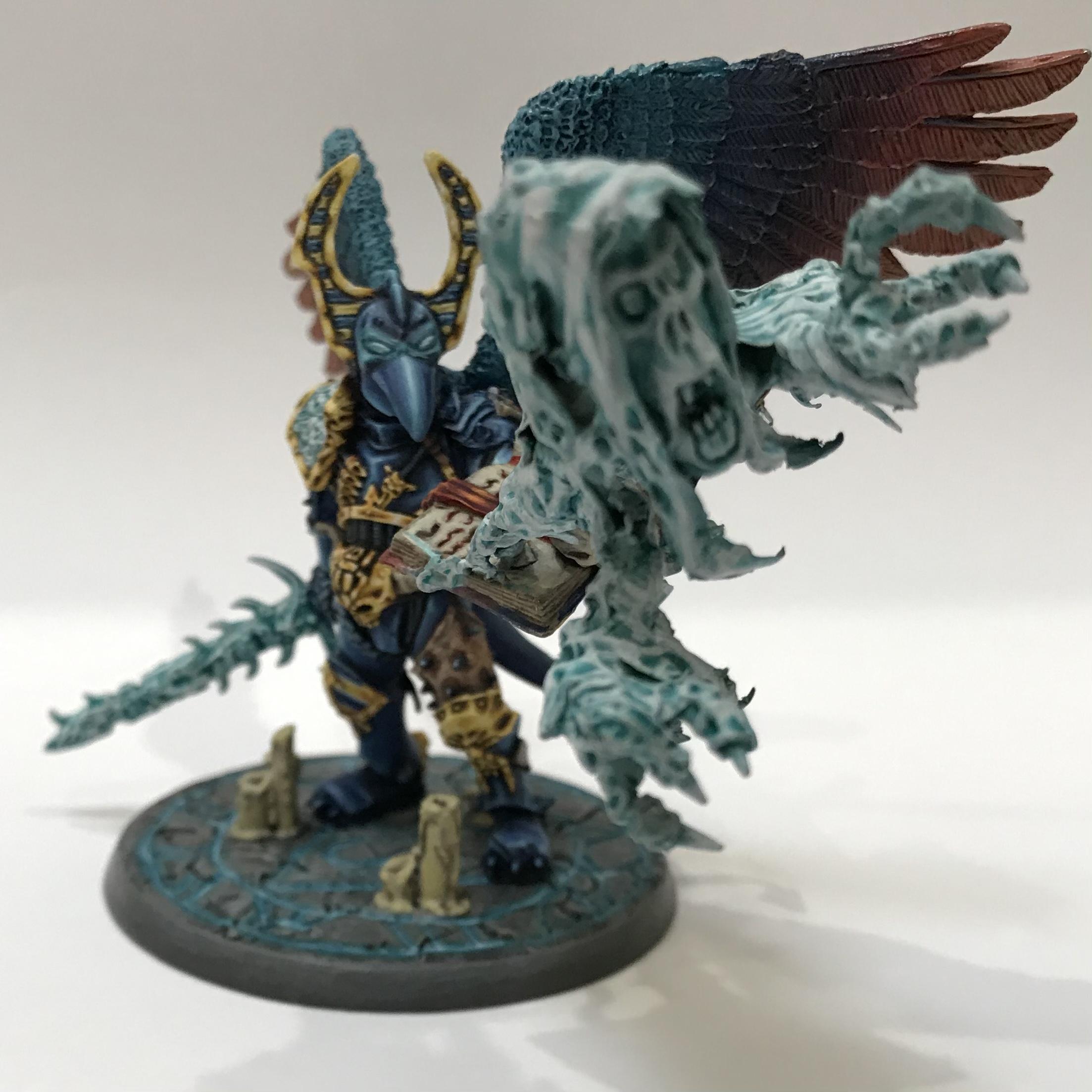54mm, Chaos  Space Marines, Conversion, Daemon Prince, Greenstuff, Inquisitor Game, Metal Miniatures, Nmm Gold, Non-Metallic Metal, Thousand Sons, Tzeentch, Tzeentchconversion, Warhammer 40,000