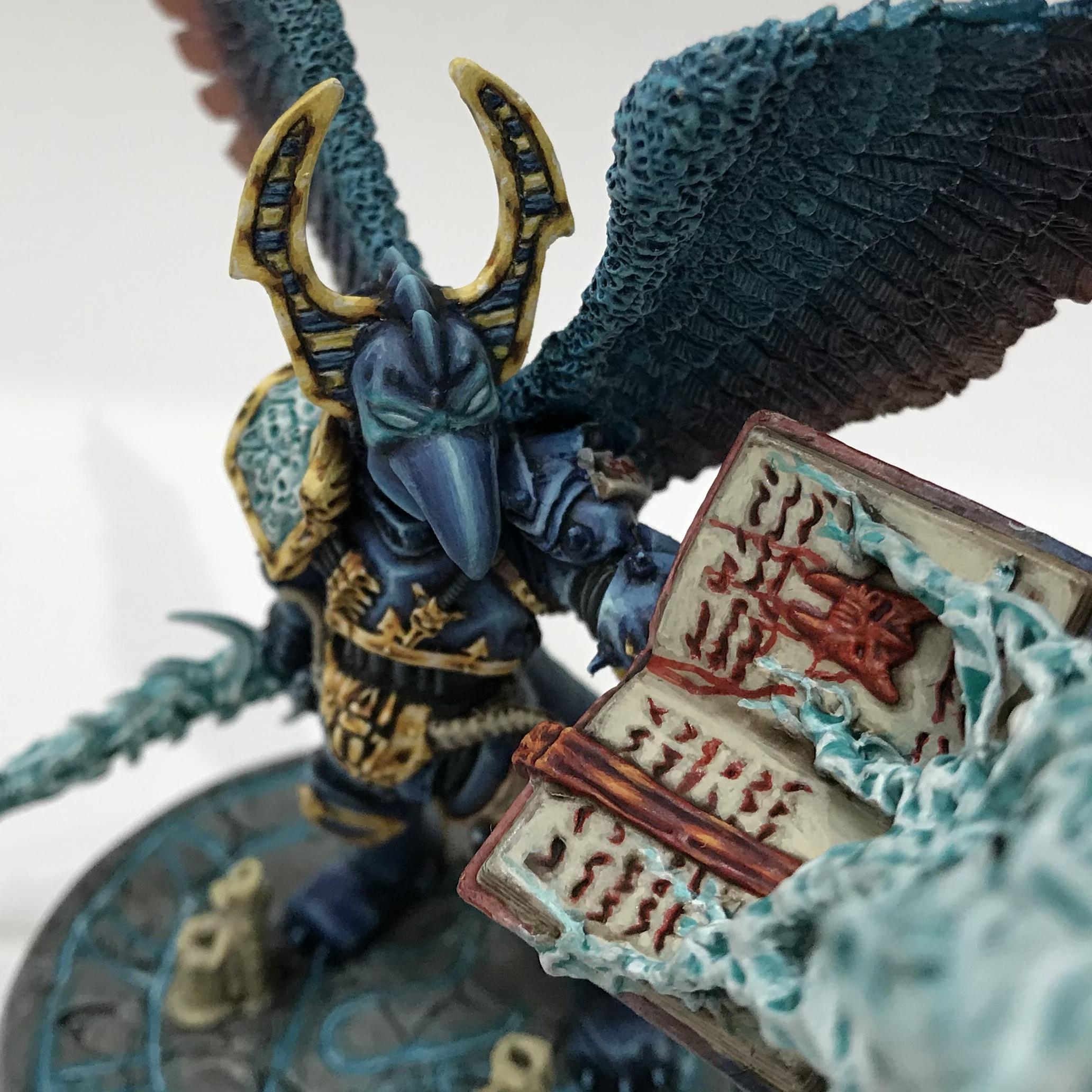 54mm, Chaos  Space Marines, Conversion, Daemon Prince, Greenstuff, Inquisitor Game, Metal Miniatures, Nmm Gold, Non-Metallic Metal, Thousand Sons, Tzeentch, Tzeentchconversion, Warhammer 40,000