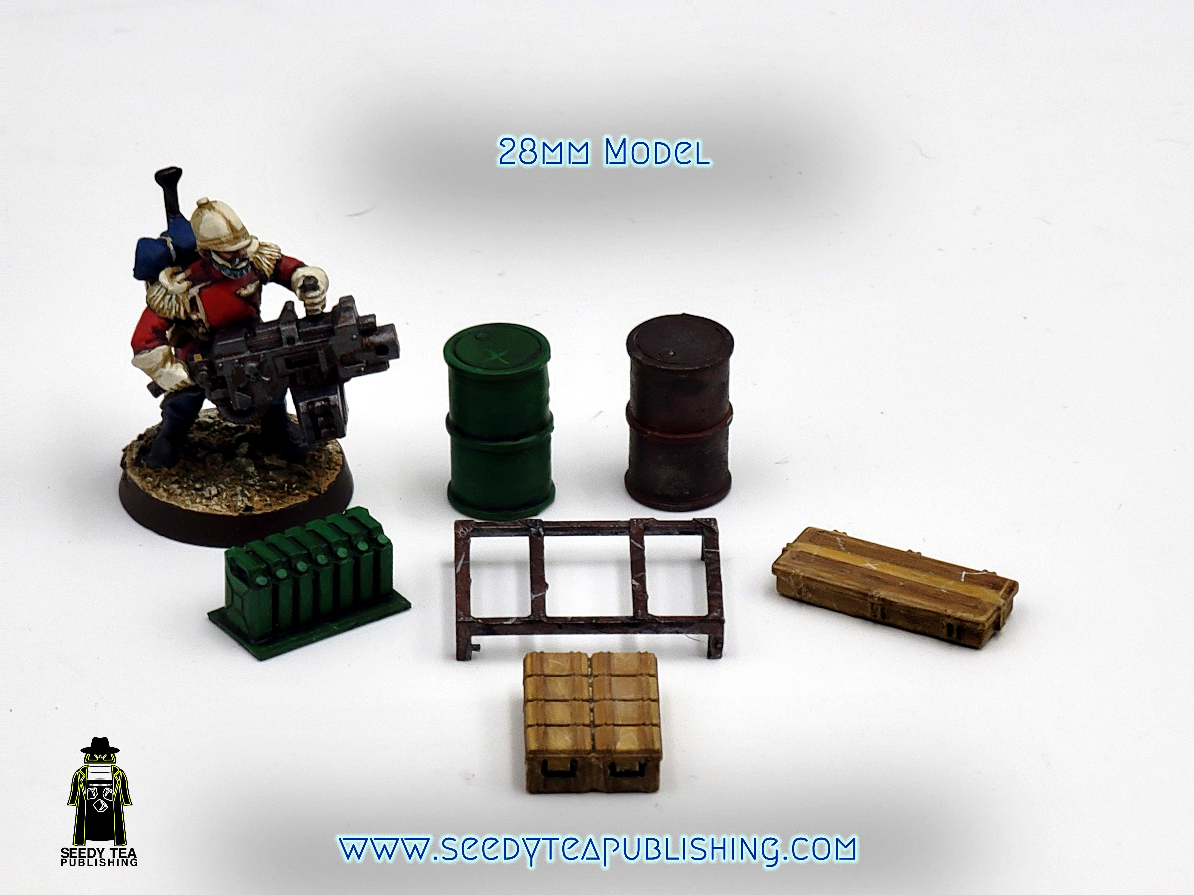 28mm model with stowage bits
