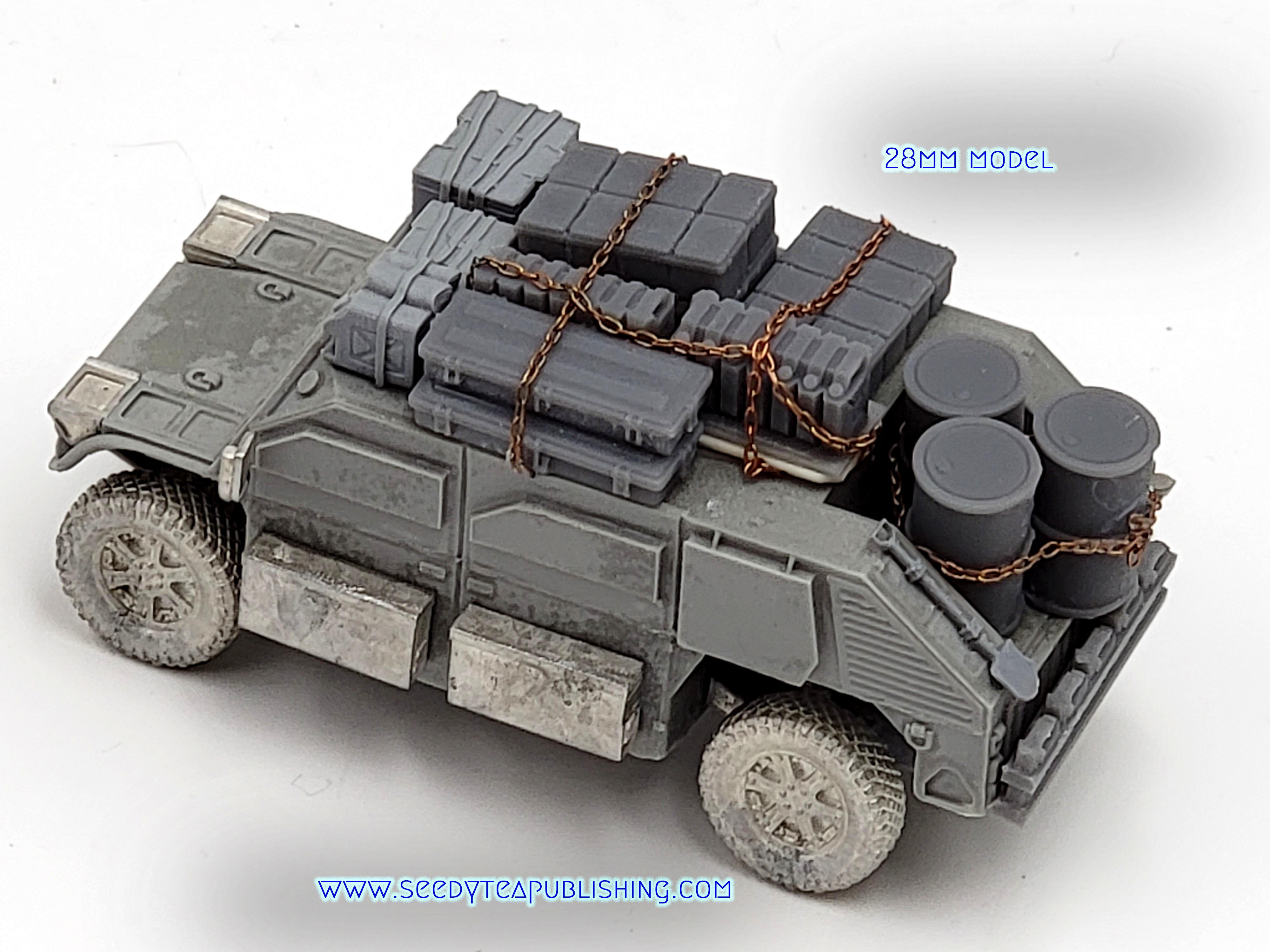 28mm vehicle with stowage