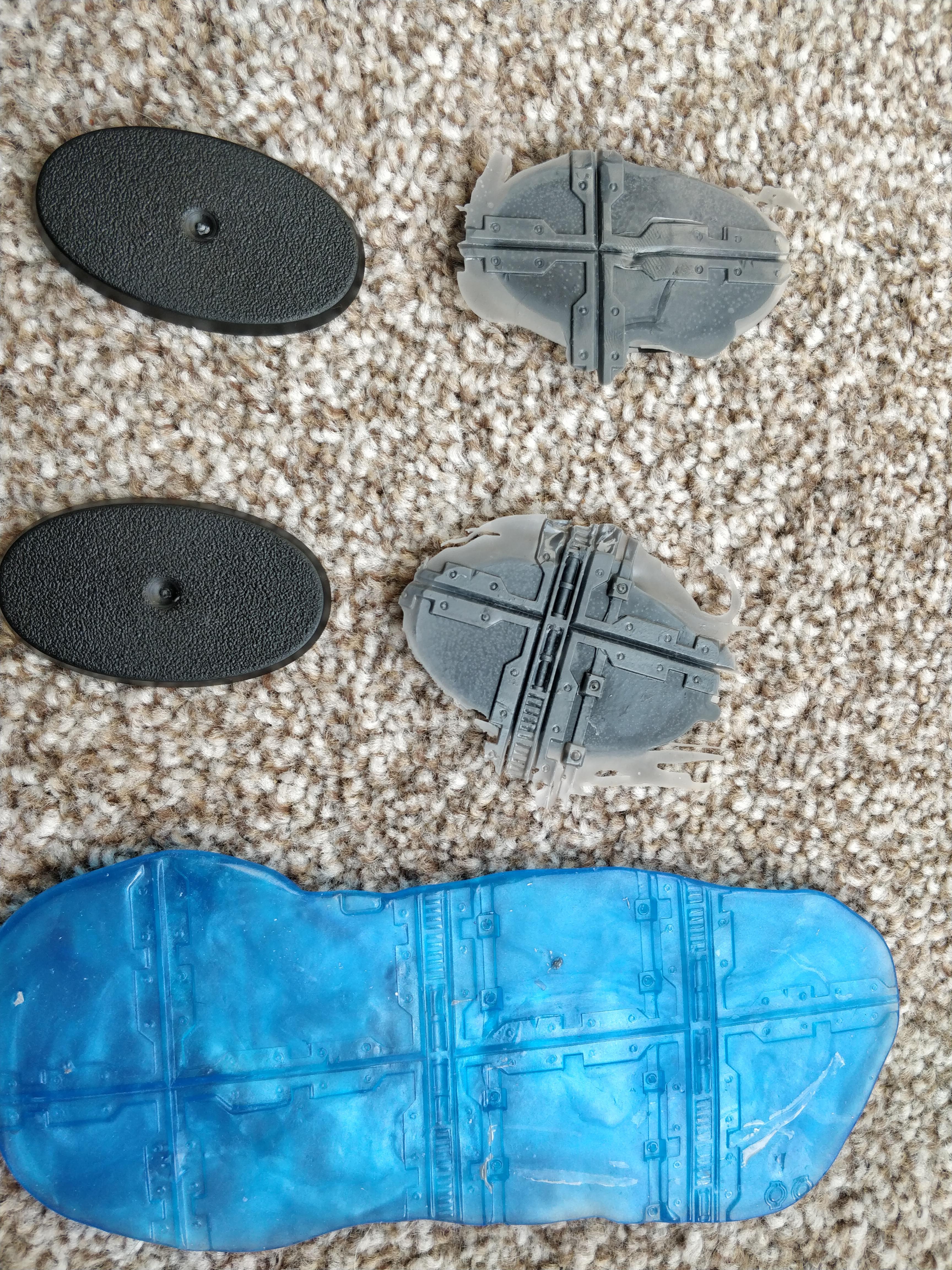 Base, Blue Stuff, Mold, Necromunda, Oyumaru, Work In Progress, Zone Mortalis