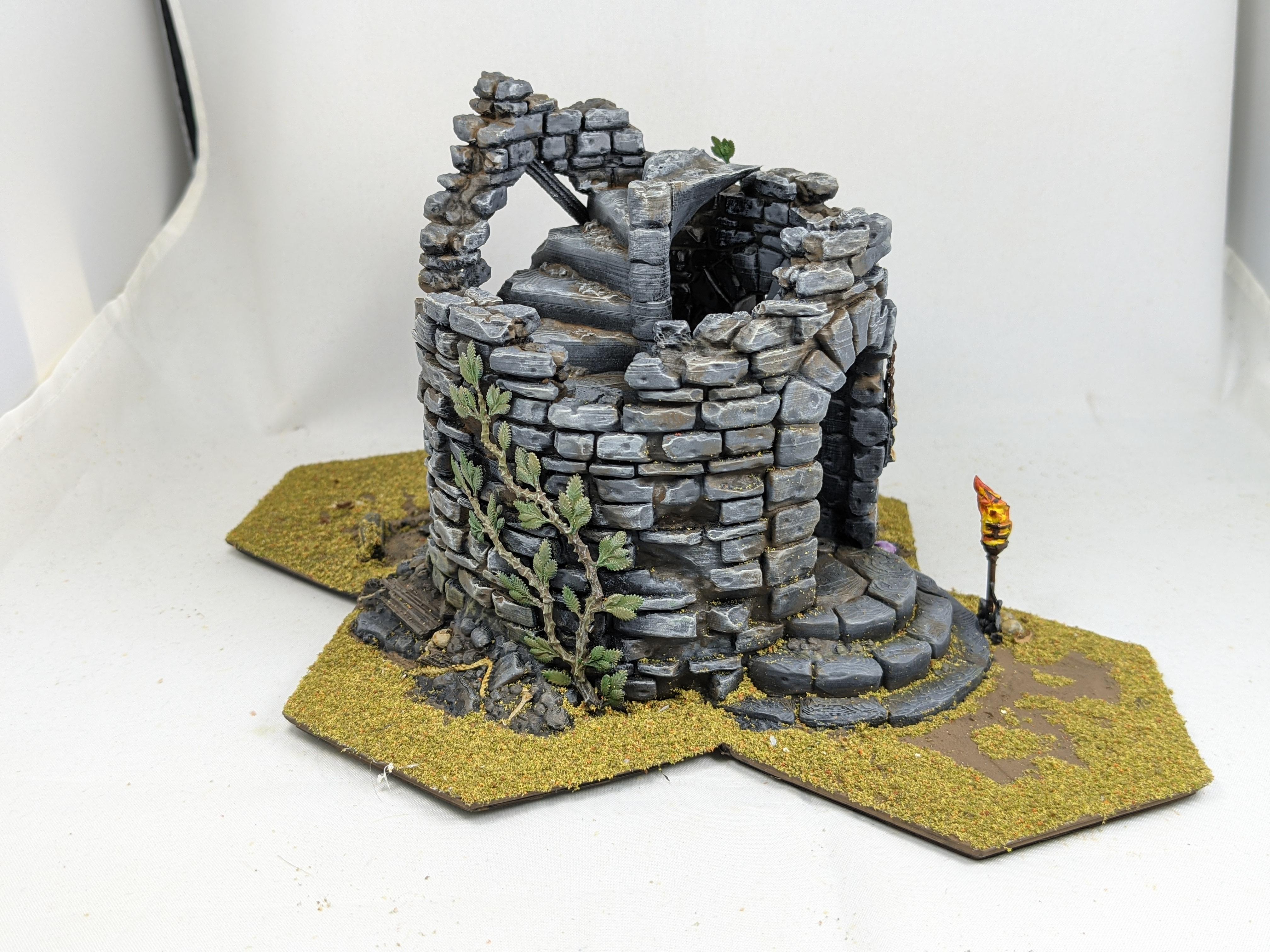 Collapsed tower