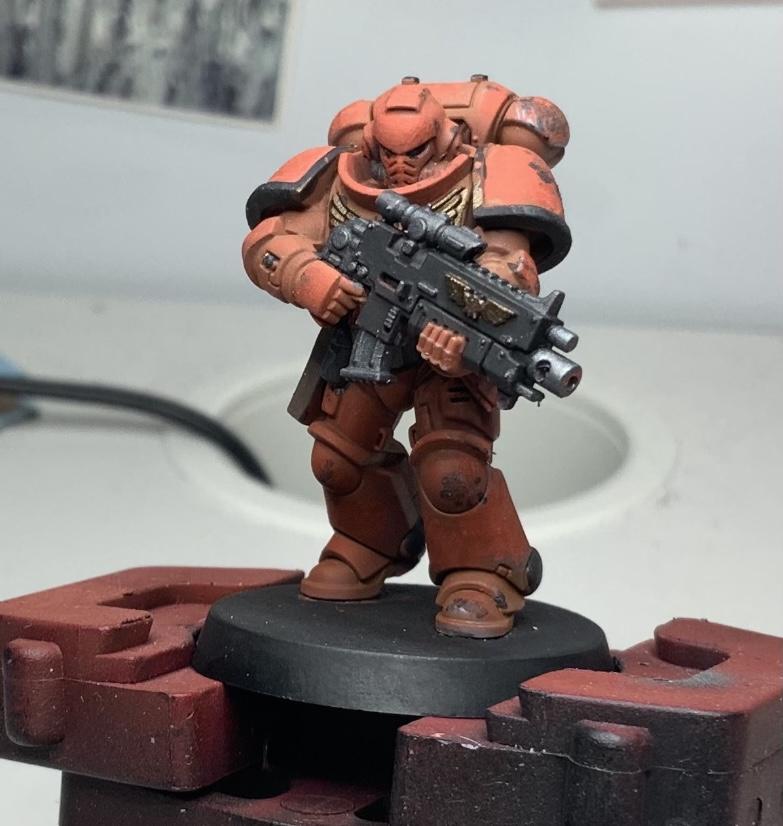 Color test #3 - reapplied basecoats, oil washes pending