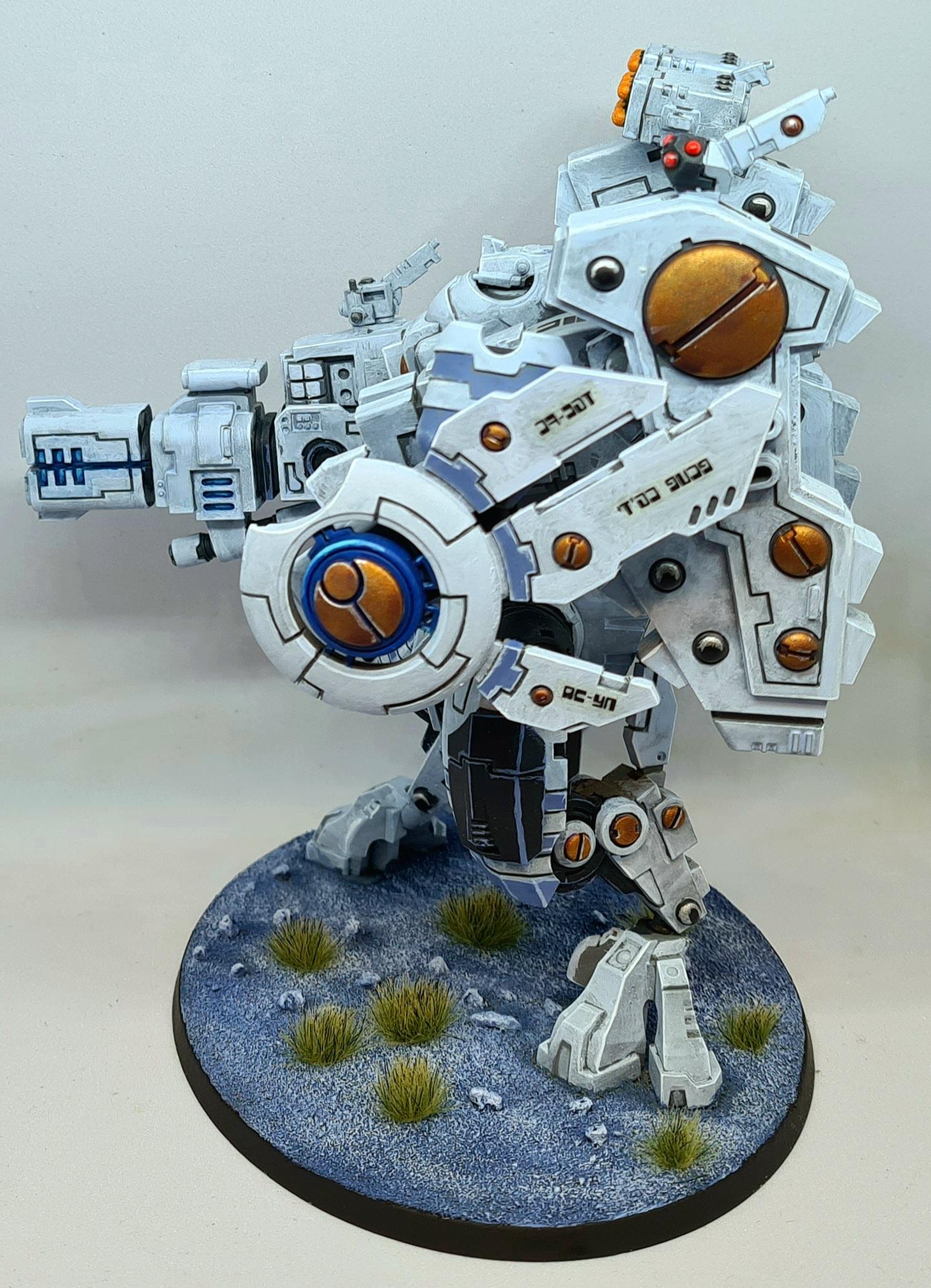 Battlesuit, Riptide, Shas, Tau, White
