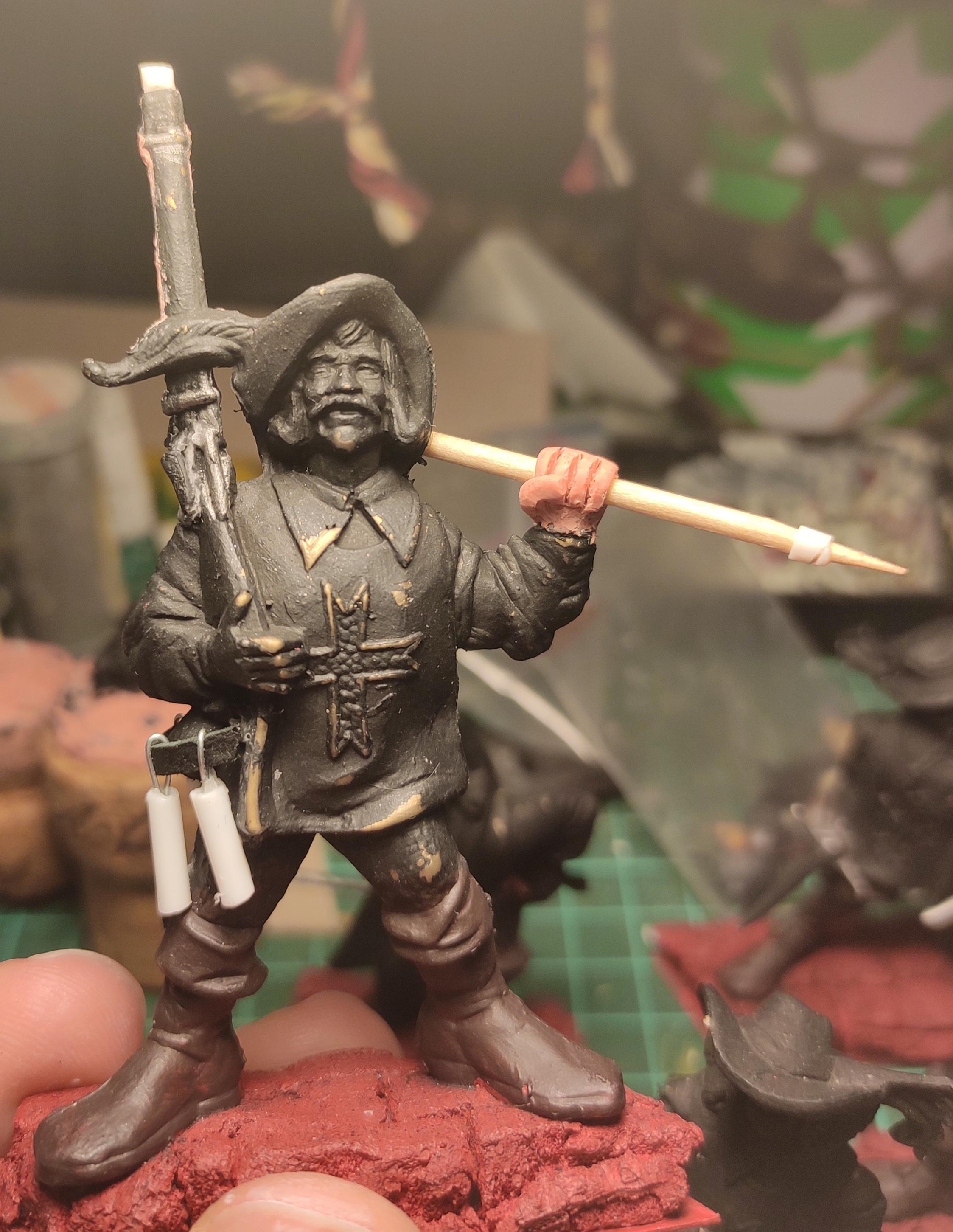 1996, Conversion, Fantasy Battles, From Russia, Infantry, Musket, Musketeer, Out Of Production, Regiment, Retro, Scratch Build, Sculpting, Technolog, Tehnolog, Versal, Work In Progress