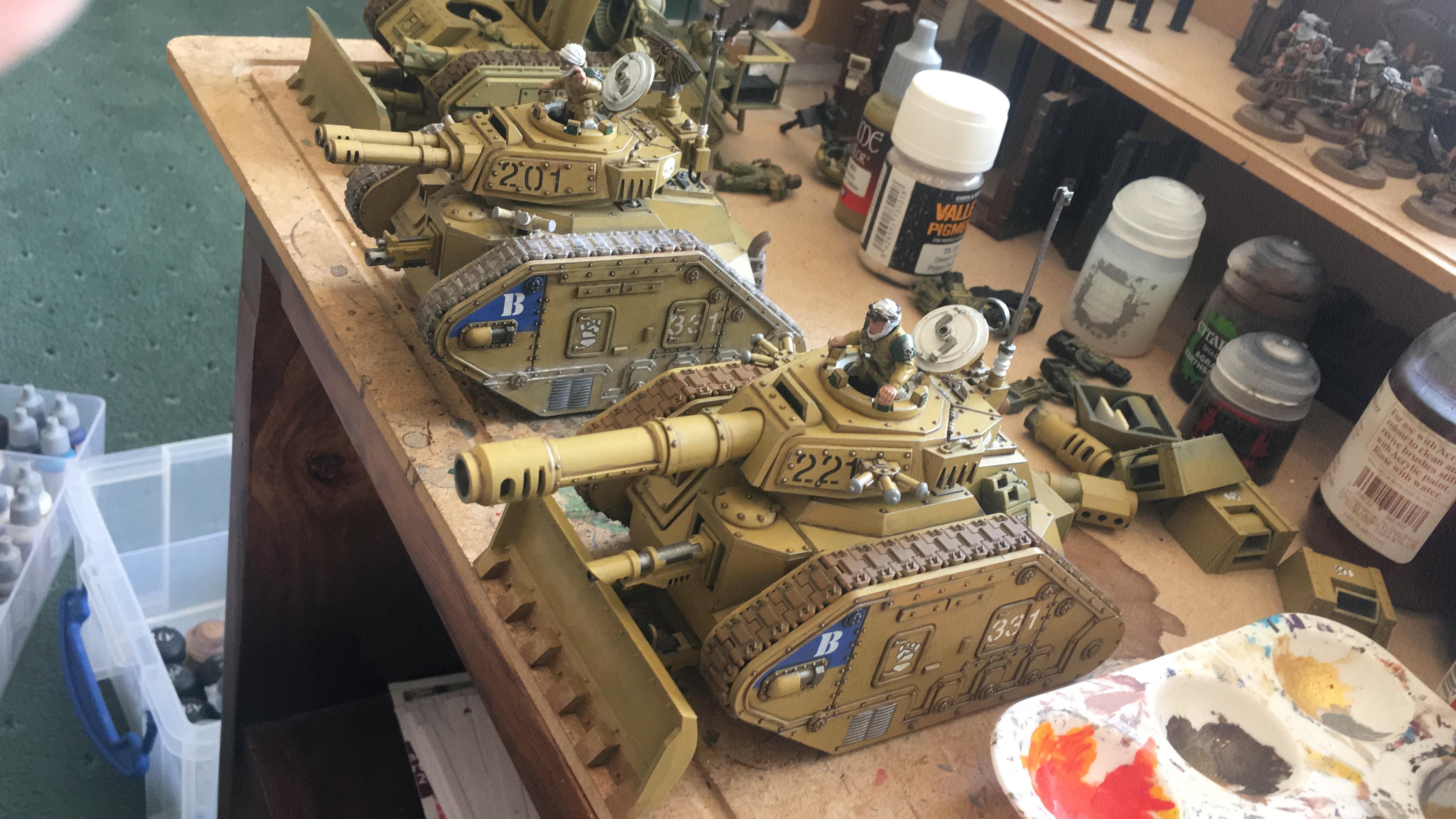 Leman Russ, Tallarn Desert Raiders, Work In Progress