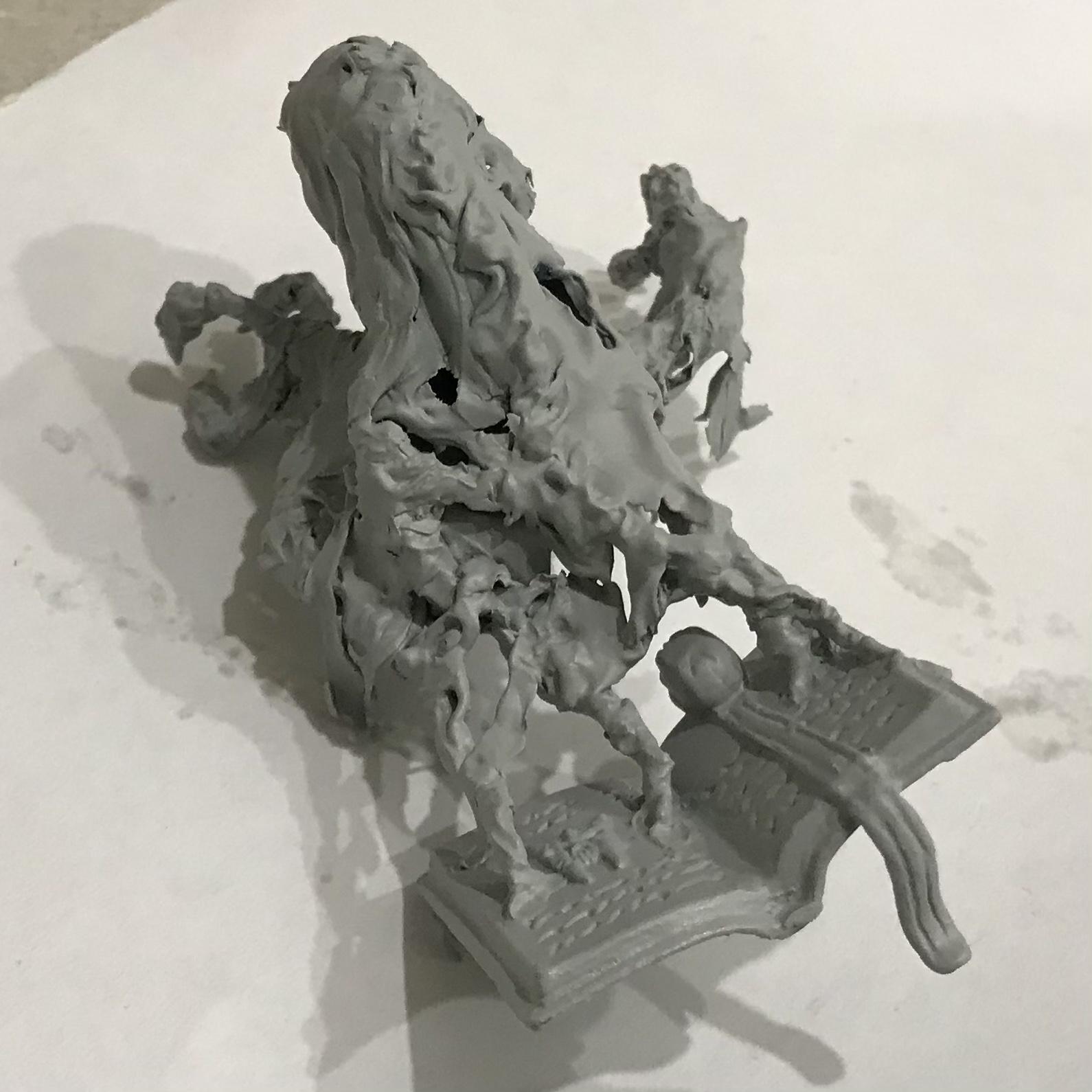 54mm, Chaos  Space Marines, Conversion, Daemon Prince, Greenstuff, Inquisitor Game, Meta Lminiatures, Thousand Sons, Tzeentch, Tzeentchconversion, Warhammer 40,000
