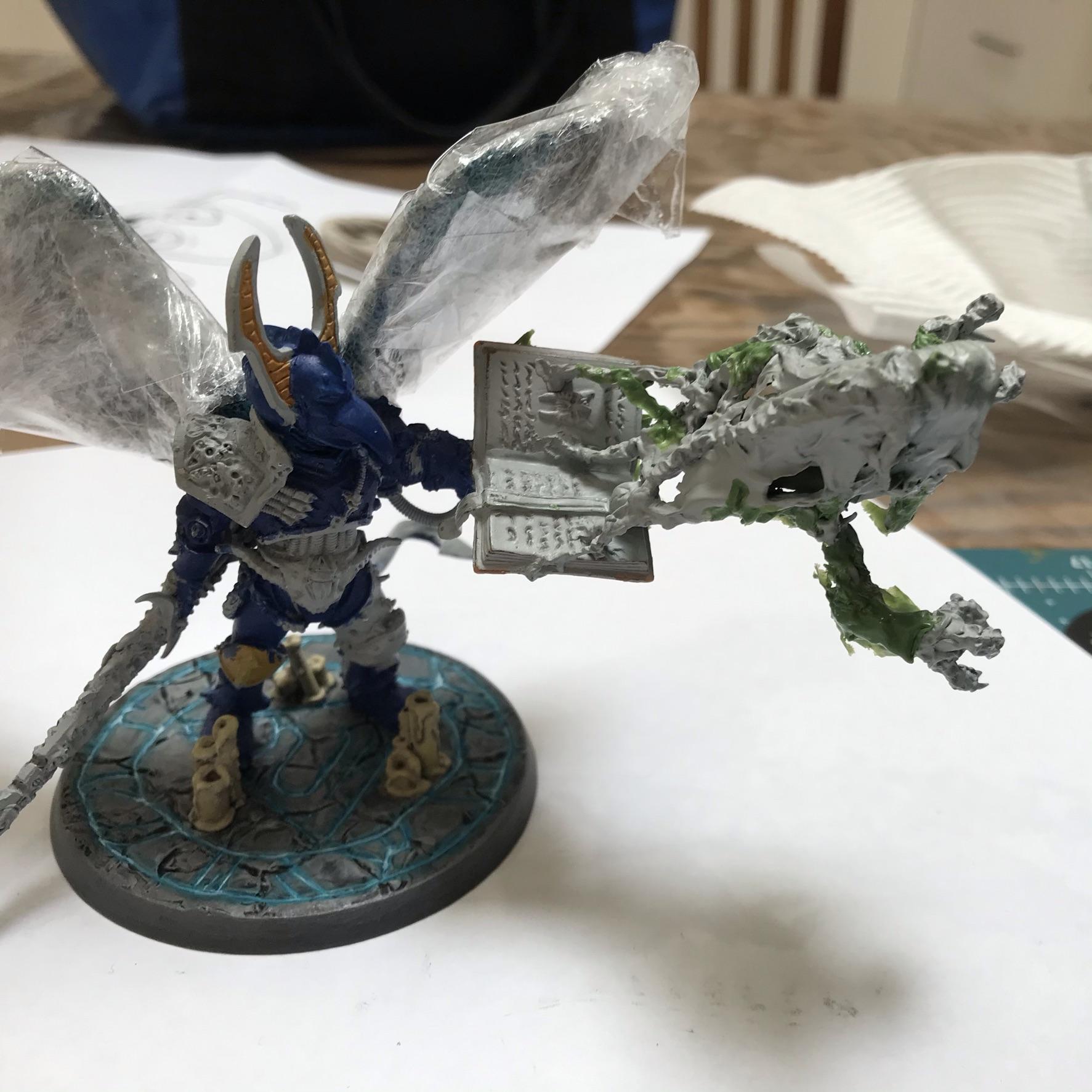 54mm, Chaos  Space Marines, Conversion, Daemon Prince, Greenstuff, Inquisitor Game, Meta Lminiatures, Thousand Sons, Tzeentch, Tzeentchconversion, Warhammer 40,000