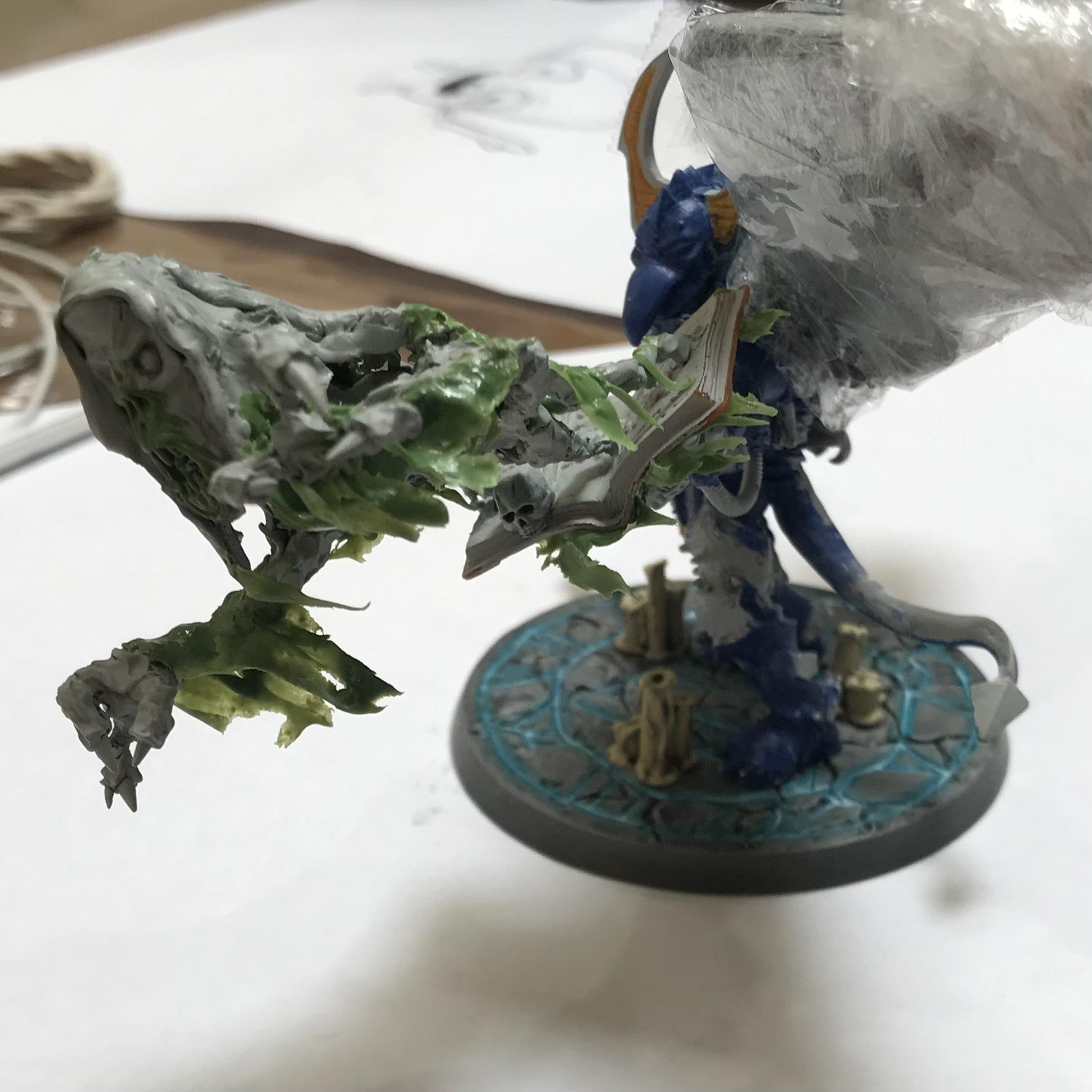 54mm, Chaos  Space Marines, Conversion, Daemon Prince, Greenstuff, Inquisitor Game, Meta Lminiatures, Thousand Sons, Tzeentch, Tzeentchconversion, Warhammer 40,000