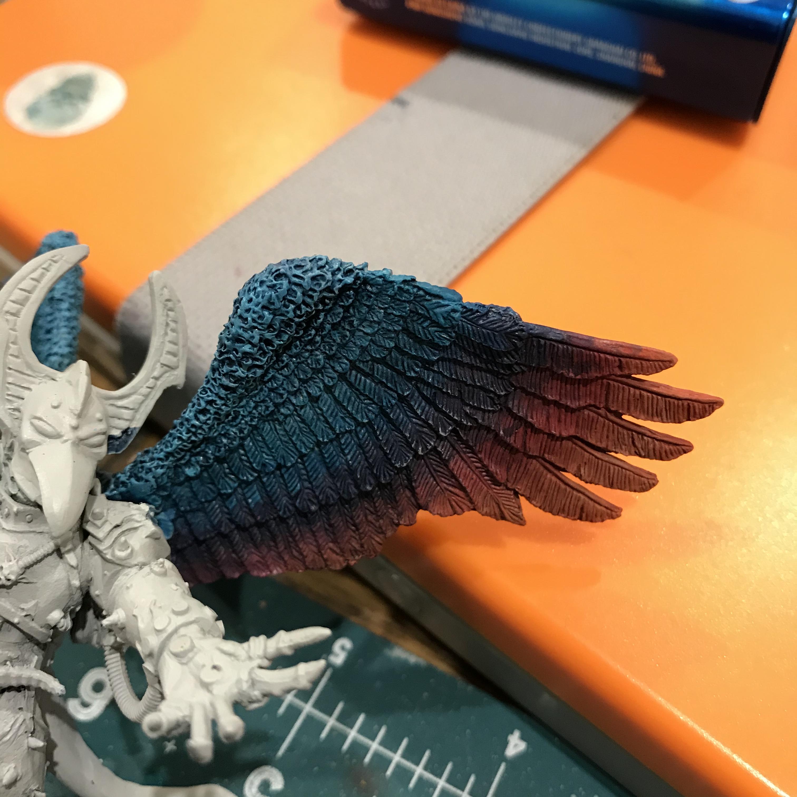 54mm, Chaos  Space Marines, Conversion, Daemon Prince, Greenstuff, Inquisitor Game, Meta Lminiatures, Thousand Sons, Tzeentch, Tzeentchconversion, Warhammer 40,000