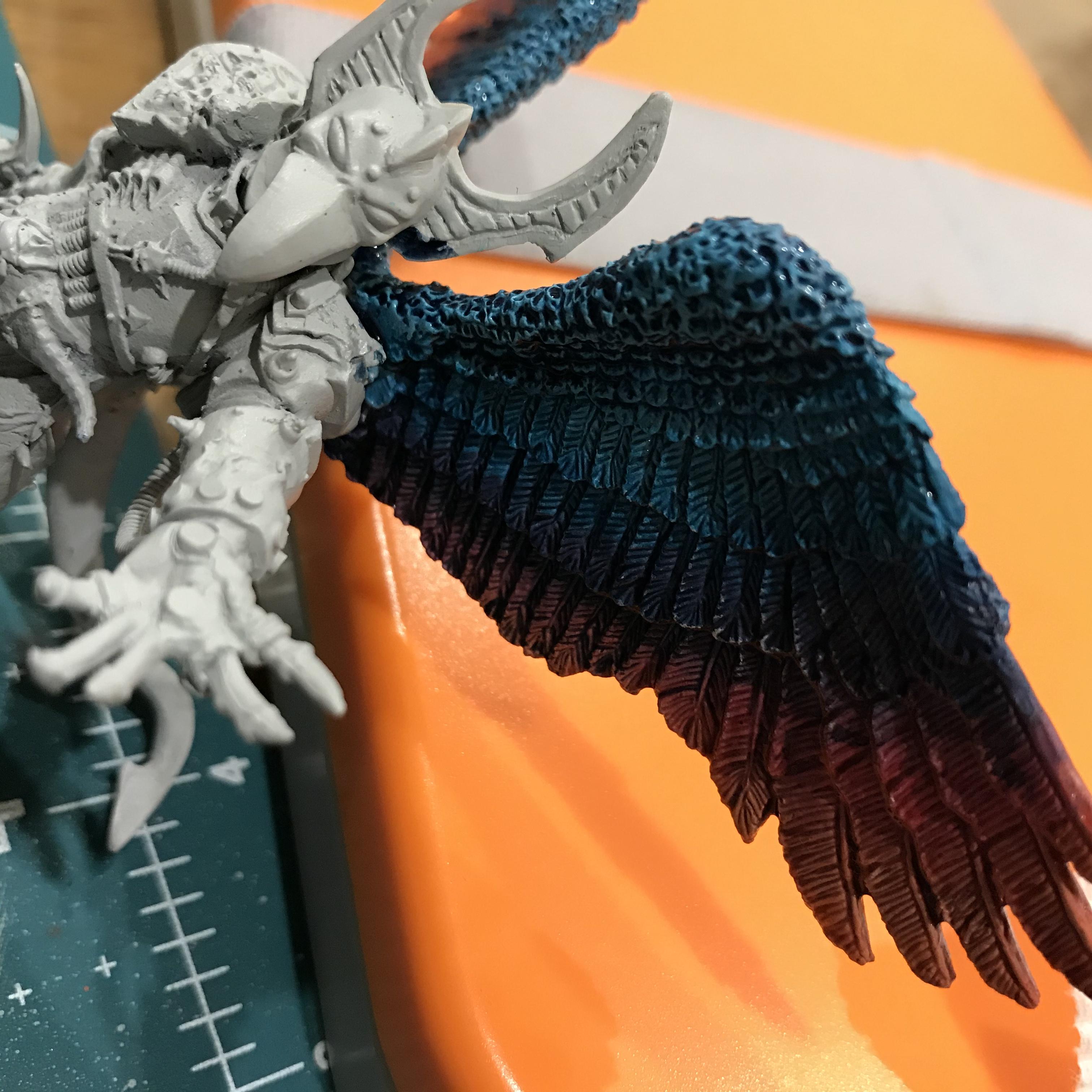 54mm, Chaos  Space Marines, Conversion, Daemon Prince, Greenstuff, Inquisitor Game, Meta Lminiatures, Thousand Sons, Tzeentch, Tzeentchconversion, Warhammer 40,000