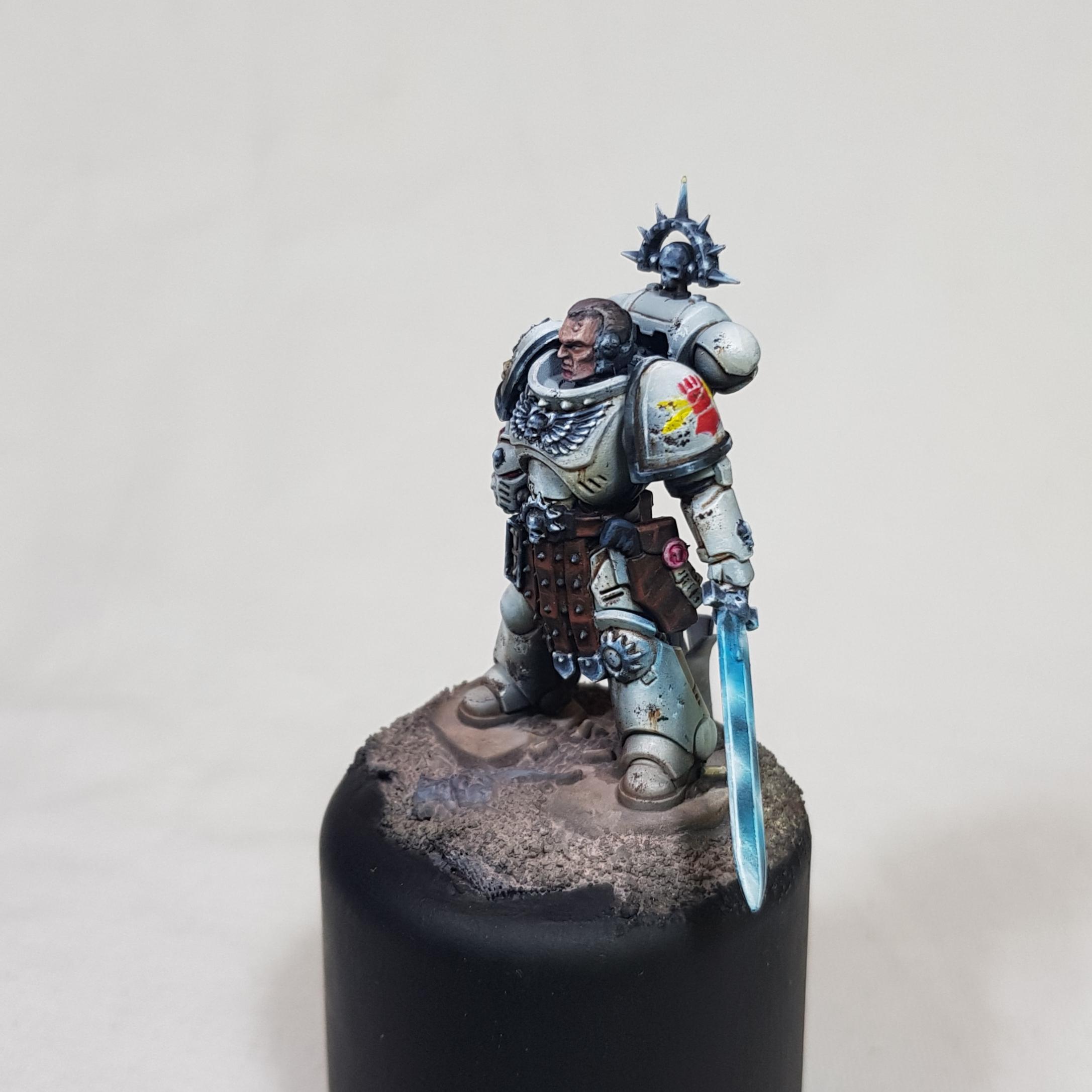 Dorn, Excoriators, Freehand, Golden Demon, Imperial Fists, Last Wall, Lieutenant, Non-Metallic Metal, Object Source Lighting, Scifi, Space Marines, Warhammer 40,000, Warhammer Fantasy