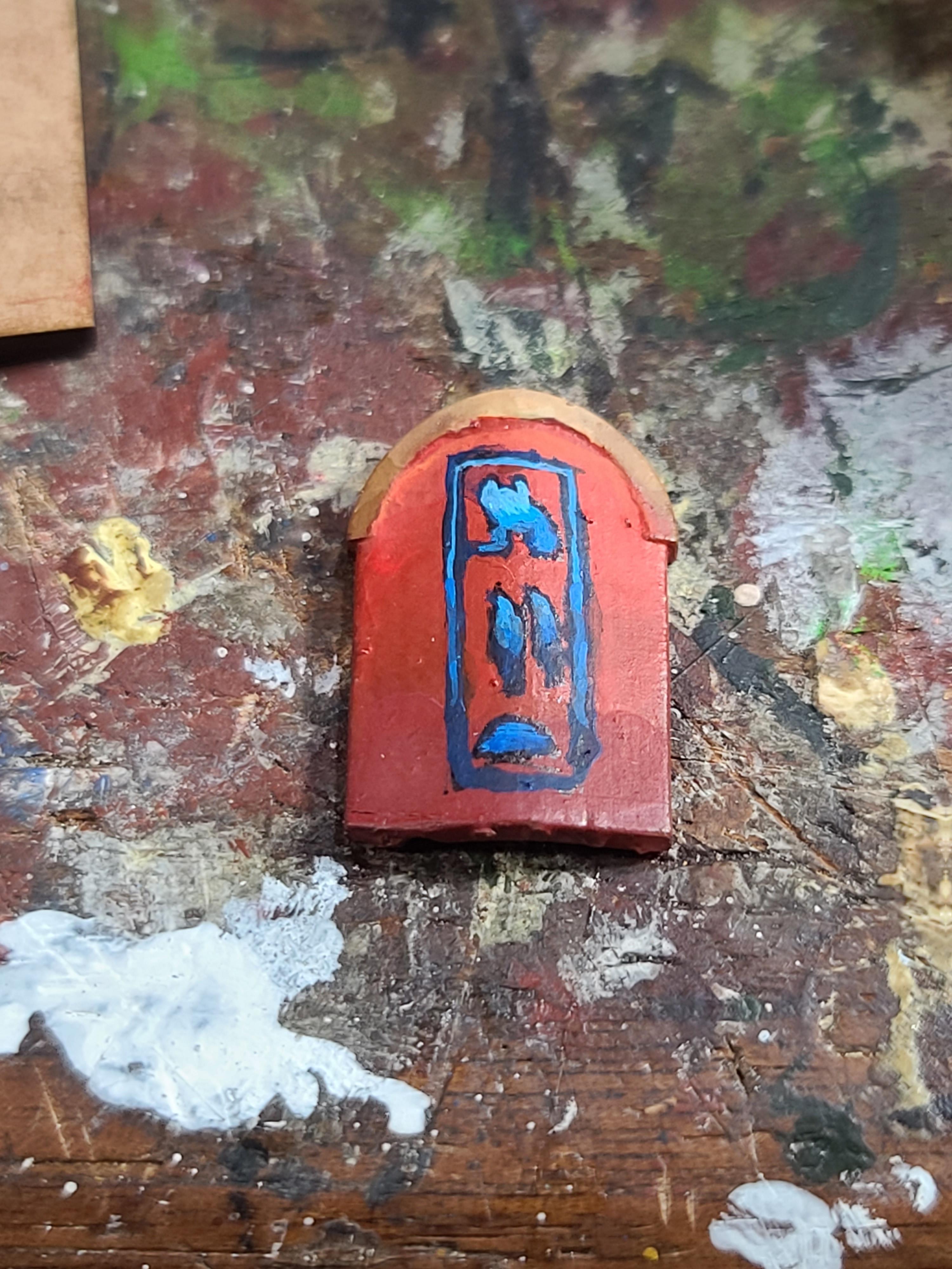 3d Printed, Egyptian Sheild, Freehand, Thingiverse