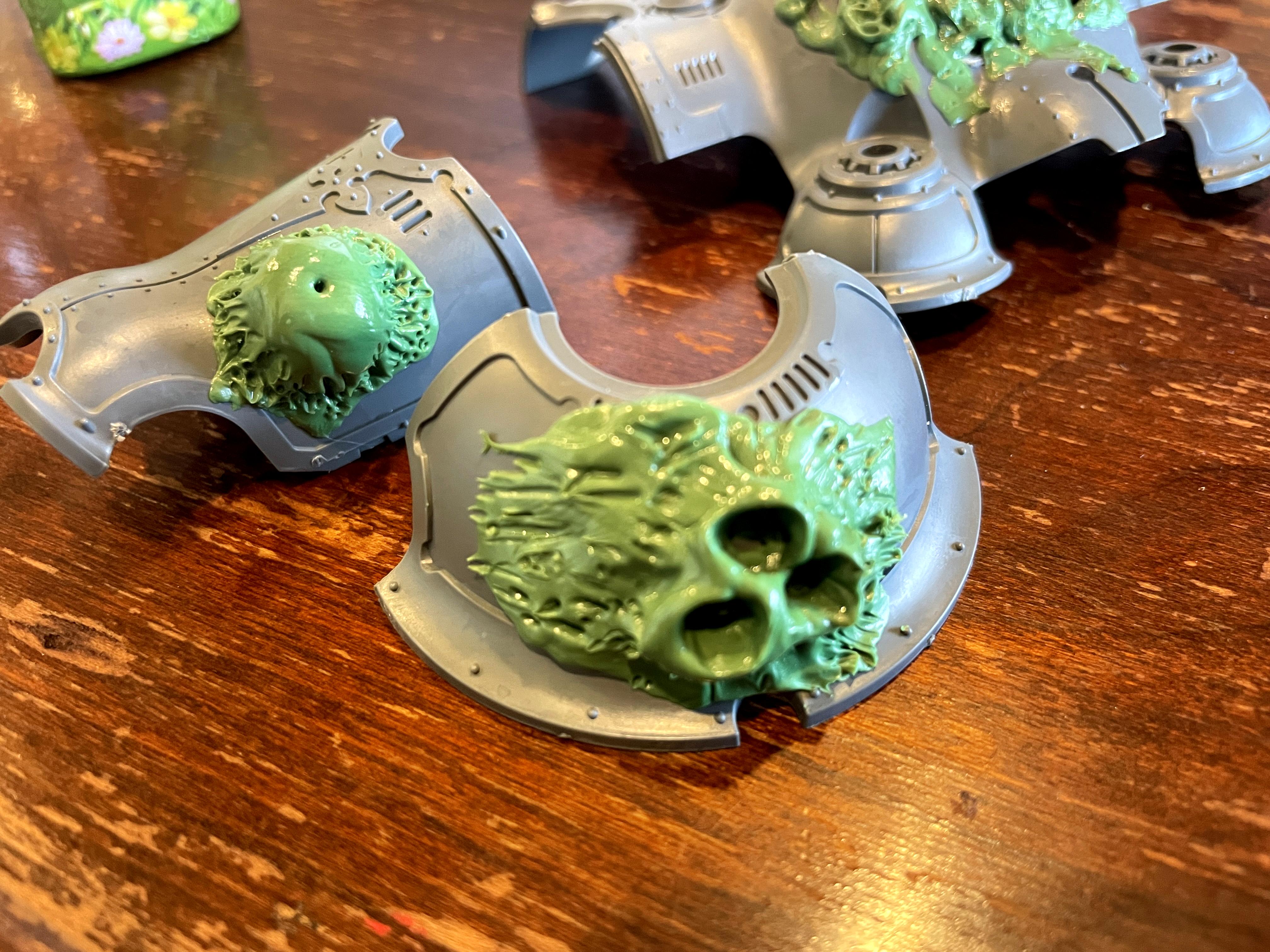 Chaos, Knights, Nurgle, Work In Progress