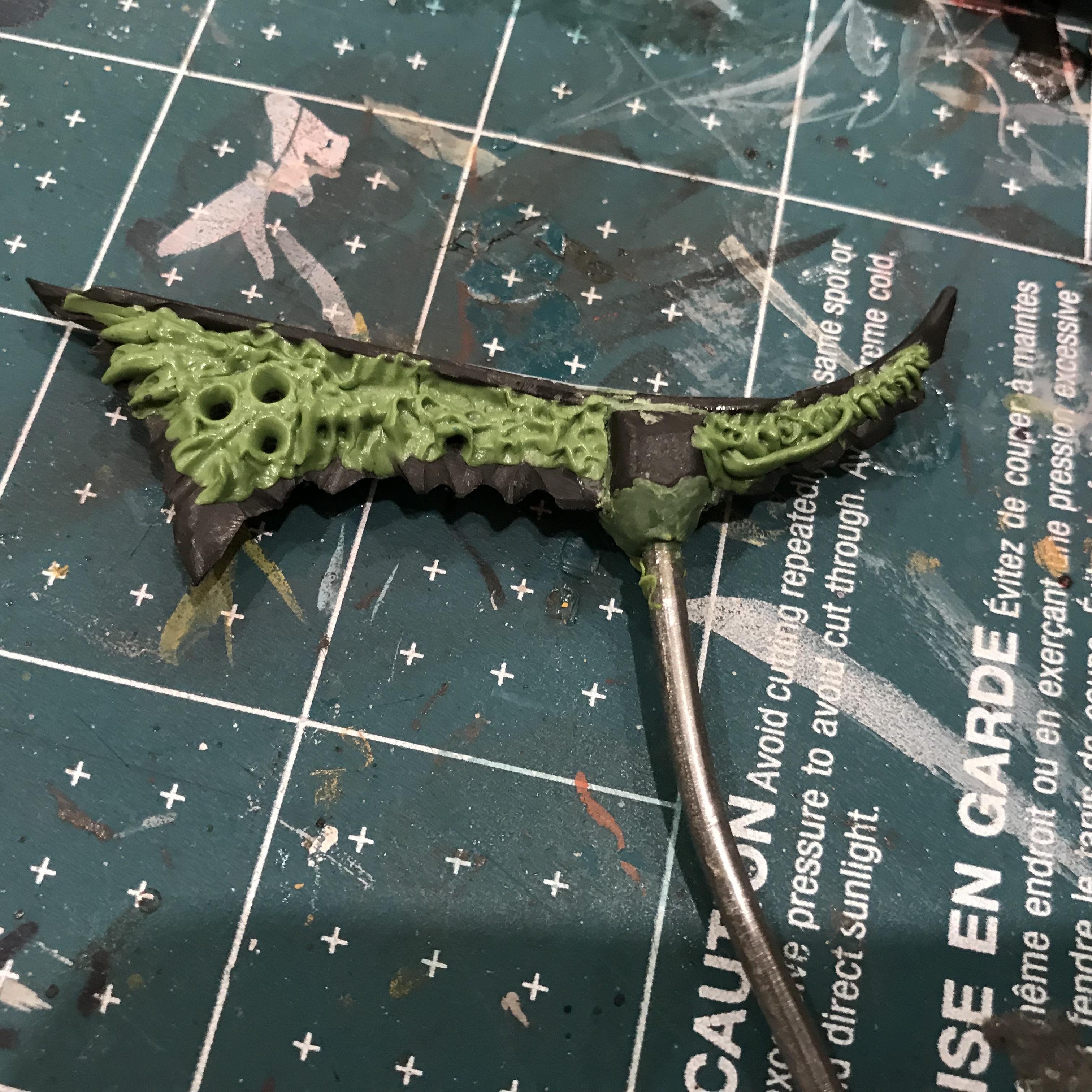54mm, Chaos Space Marines, Conversion, Daemon Prince, Greenstuff, Inquisitor, Metal Miniatures, Nugle Conversion, Nurgle, Warhammer 40,000