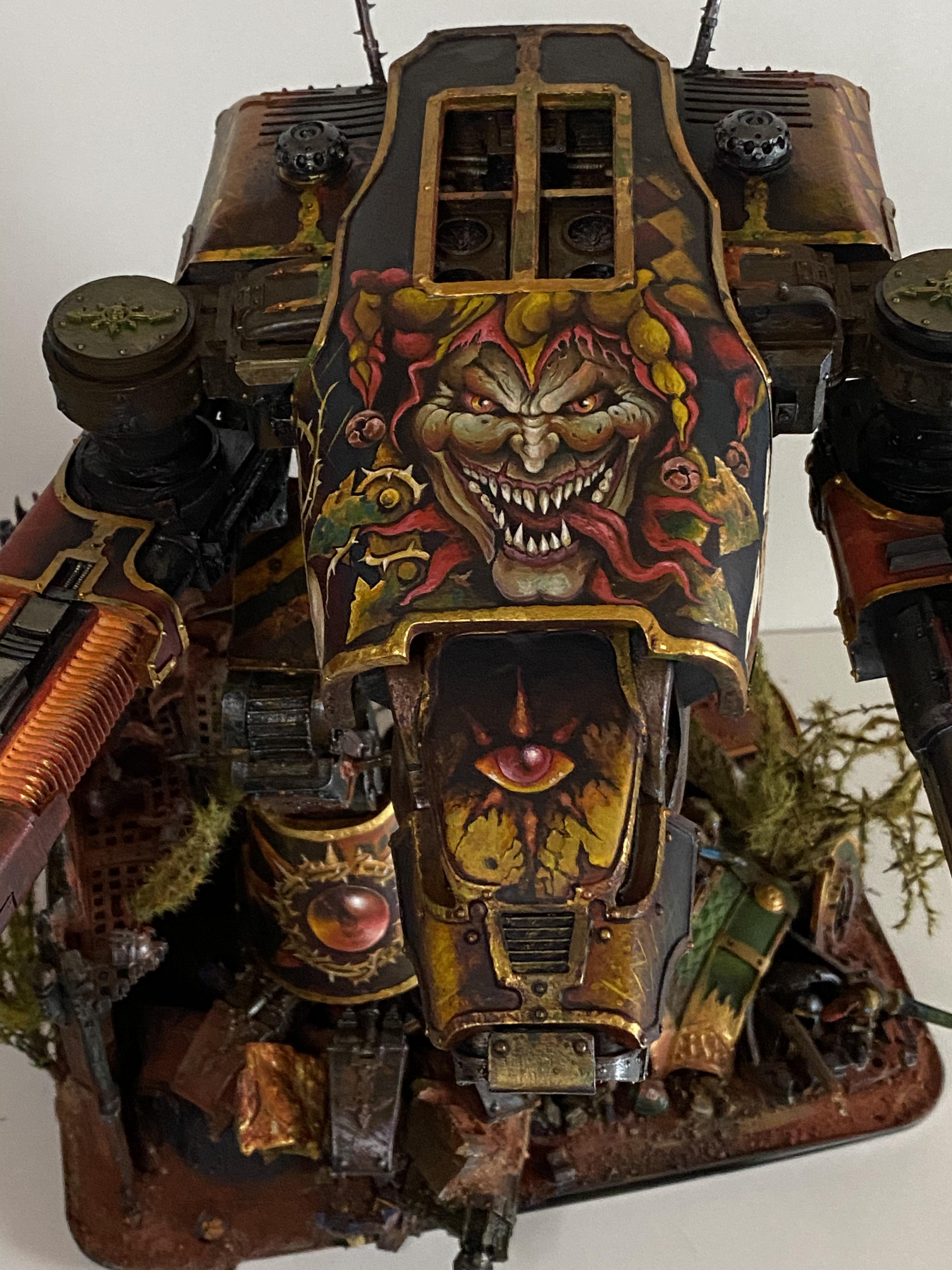 Chaos, Nose Art, Titan, Traitor, Warhammer 40,000, Warhound
