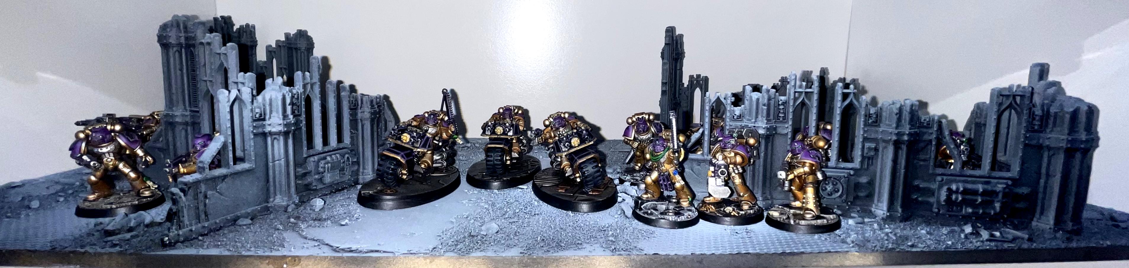 Bike Squad, Display Board, Sector Imperialis, Series 1, Space Marine Adventures, Space Marine Heroes, Space Marines, Tactical Squad, Void Panthers, Warhammer 40,000, Work In Progress