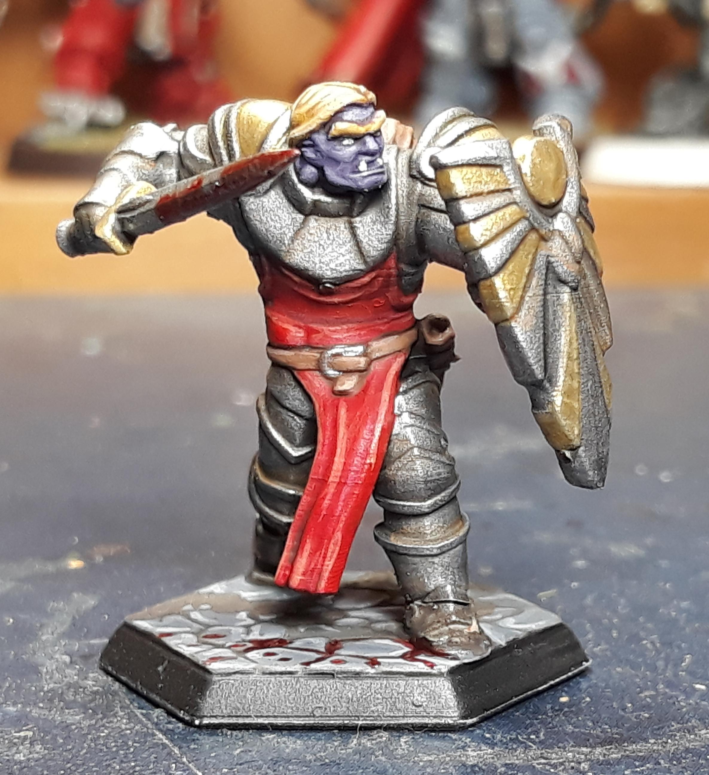 DND commission half orc done Front