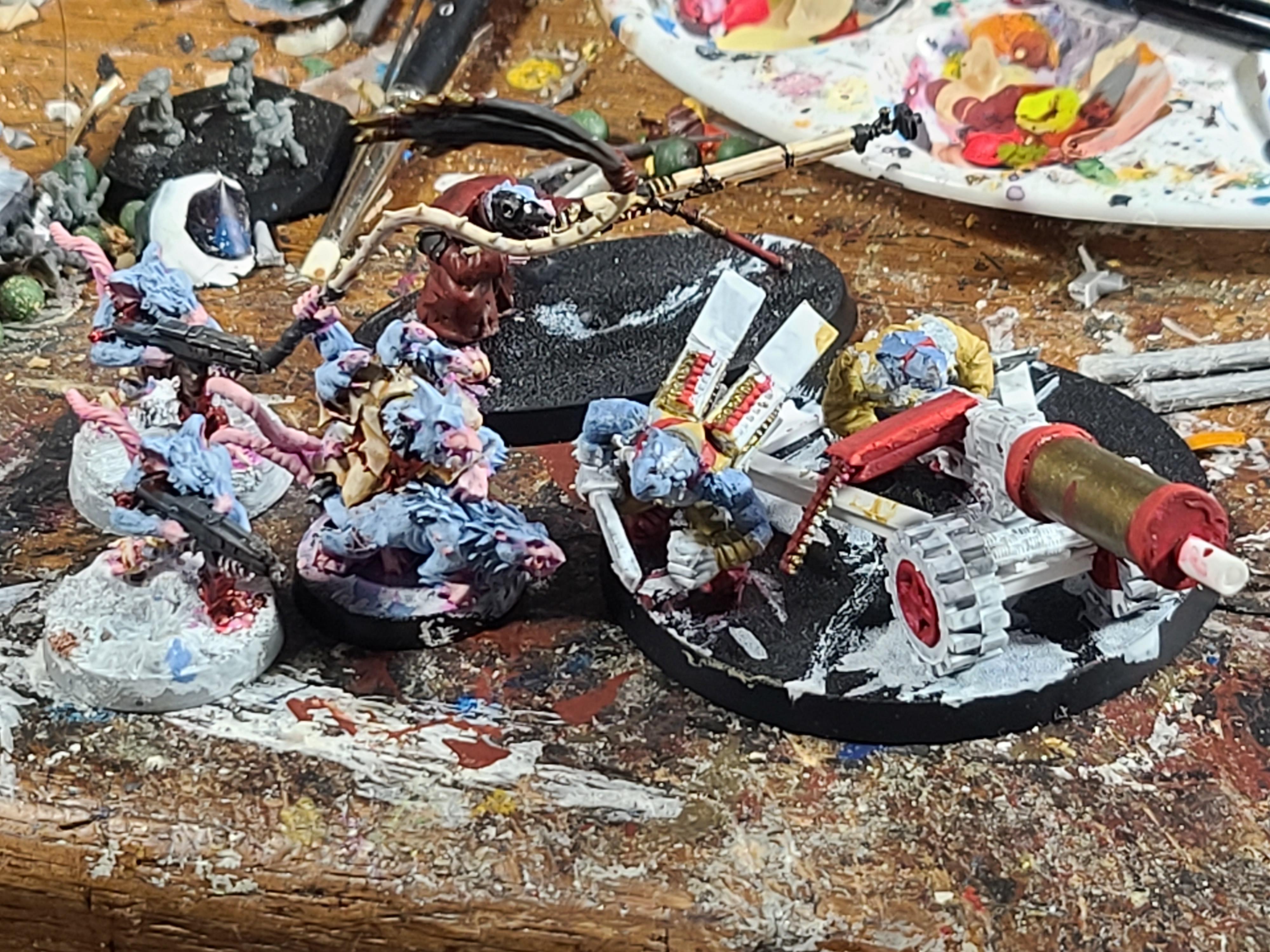 Games Workshop, Imperial Guard, Ratlings With Gatlings, Rats, Skaven, Warhammer 40,000, Warhammer Fantasy
