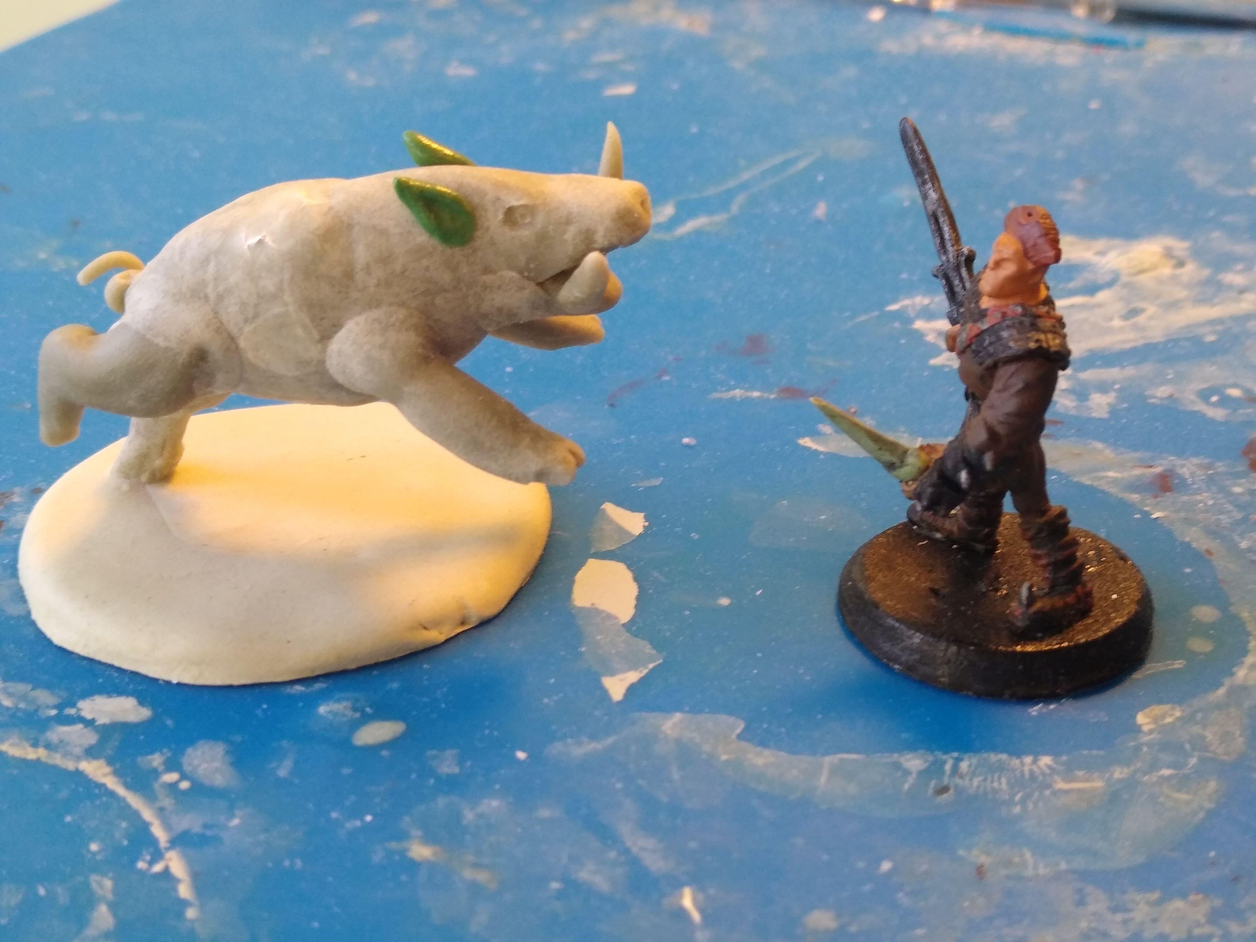 Dragon, Dungeons, Dungeons And Dragons, Mini, Miniature, Monster, Sculpting