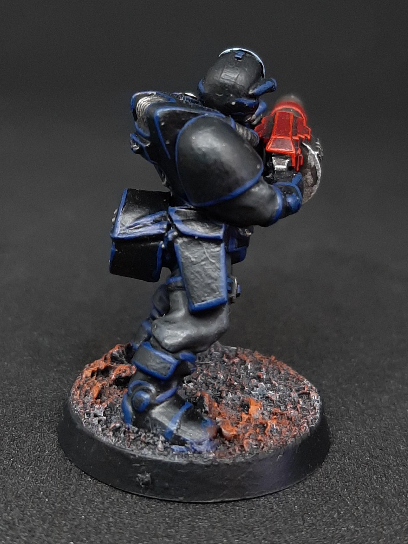 Adeptus, Adeptus Arbites, Arbitrators, Autocannon, Bolter, Boltgun, Dredd, Enforcers, Flamer, Grenade, Judge, Launcher, Necromunda, Police, Sentinel, Slugger, Stubber, Sump, Underhive