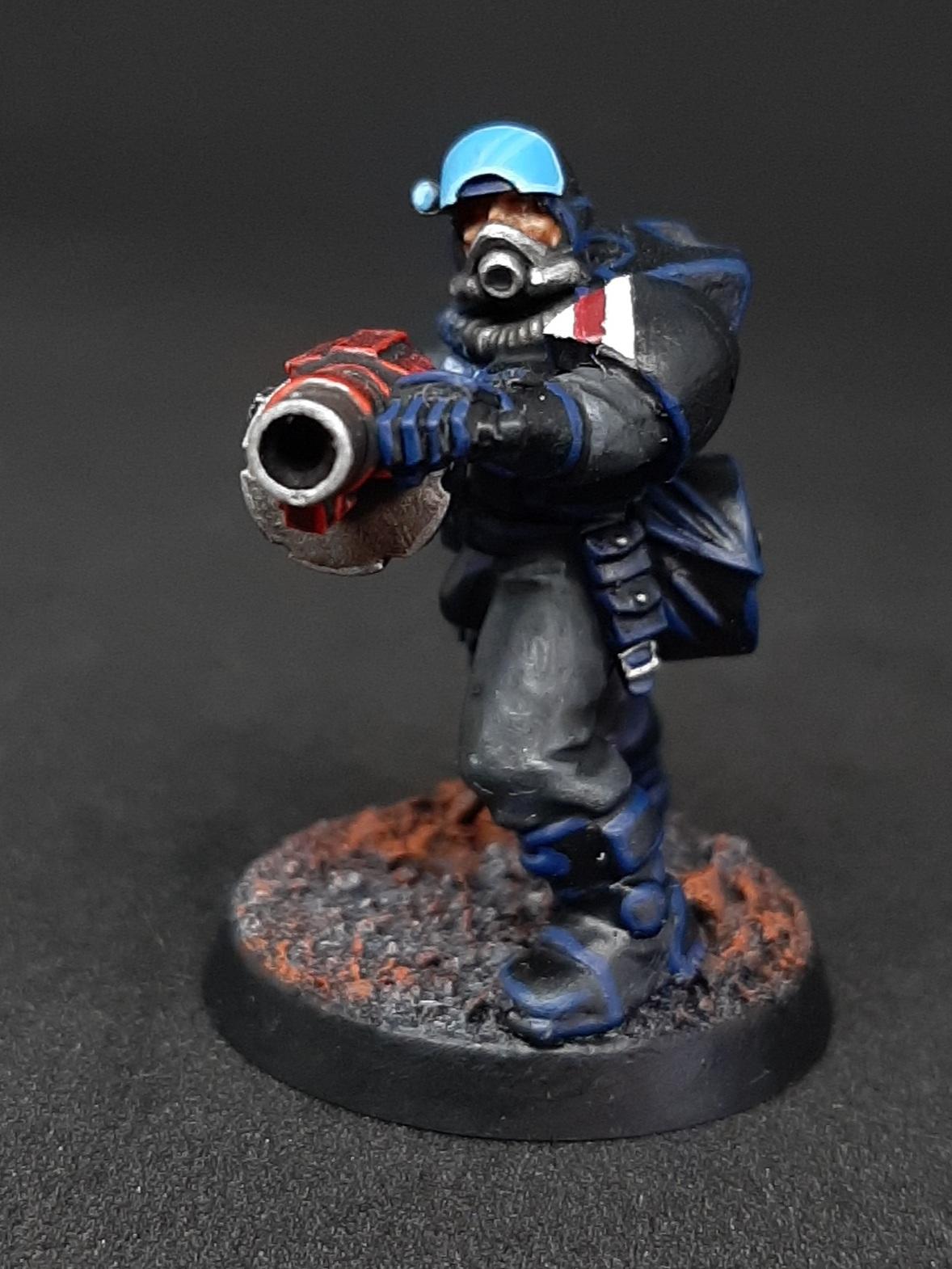 Adeptus, Adeptus Arbites, Arbitrators, Autocannon, Bolter, Boltgun, Dredd, Enforcers, Flamer, Grenade, Judge, Launcher, Necromunda, Police, Sentinel, Slugger, Stubber, Sump, Underhive