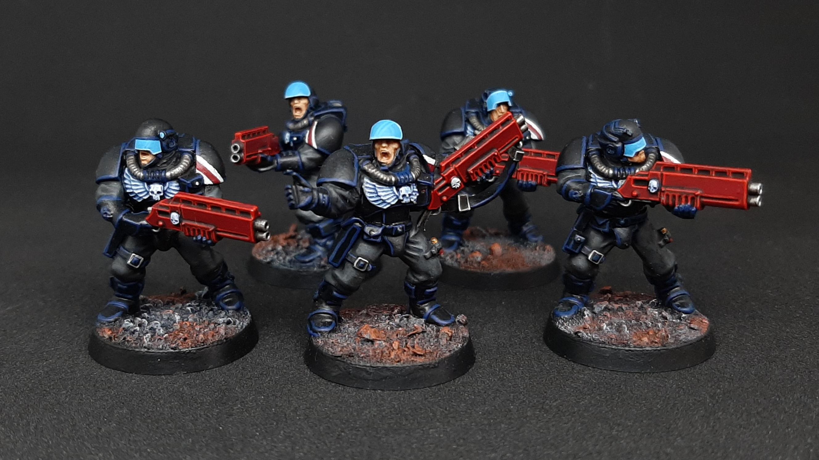 Adeptus, Adeptus Arbites, Arbitrators, Autocannon, Bolter, Boltgun, Dredd, Enforcers, Flamer, Grenade, Judge, Launcher, Necromunda, Police, Sentinel, Slugger, Stubber, Sump, Underhive