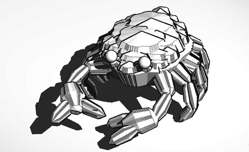 3d Printed, Crystal Crab, Magmite, Stargrave