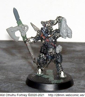 28mm Comic, Kaprine, Work In Progress