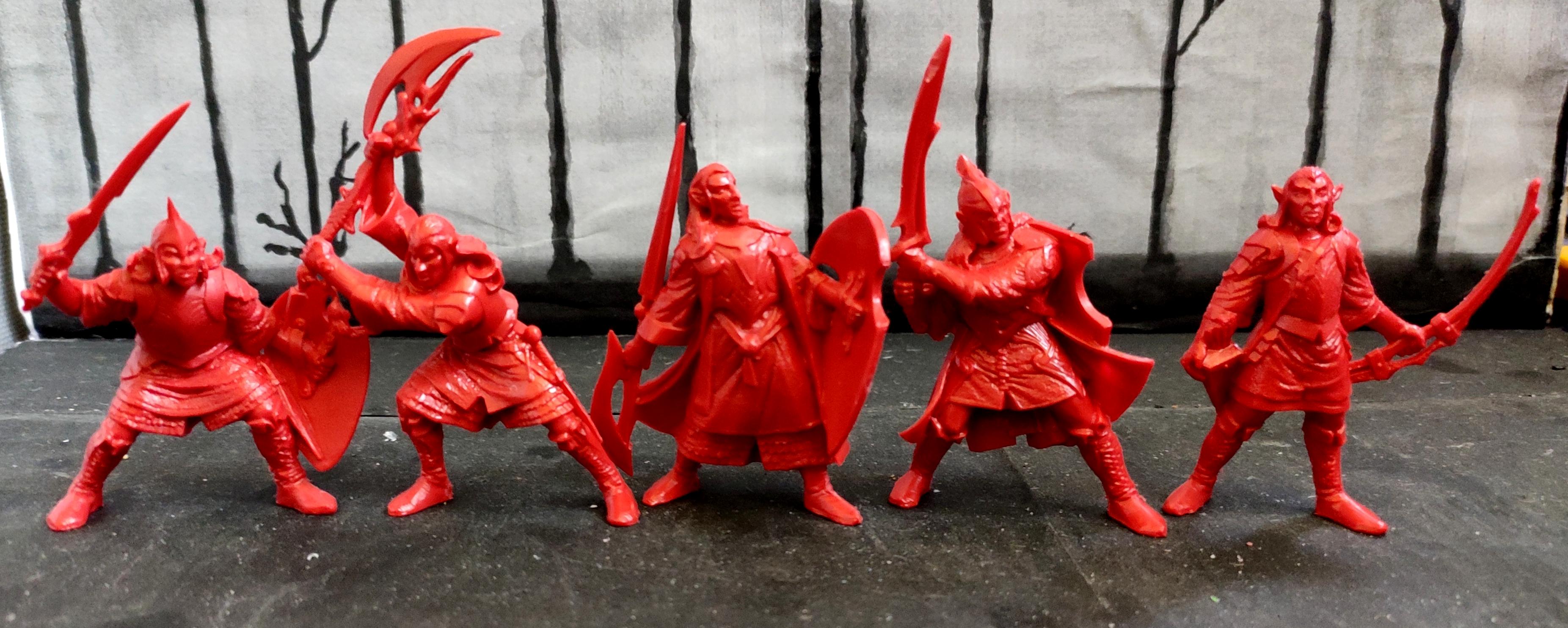 Archers, Elves, Fantasy Battles, From Russia, Halbred, Infantry, Regiment, Sword, Technolog, Tehnolog, Work In Progress