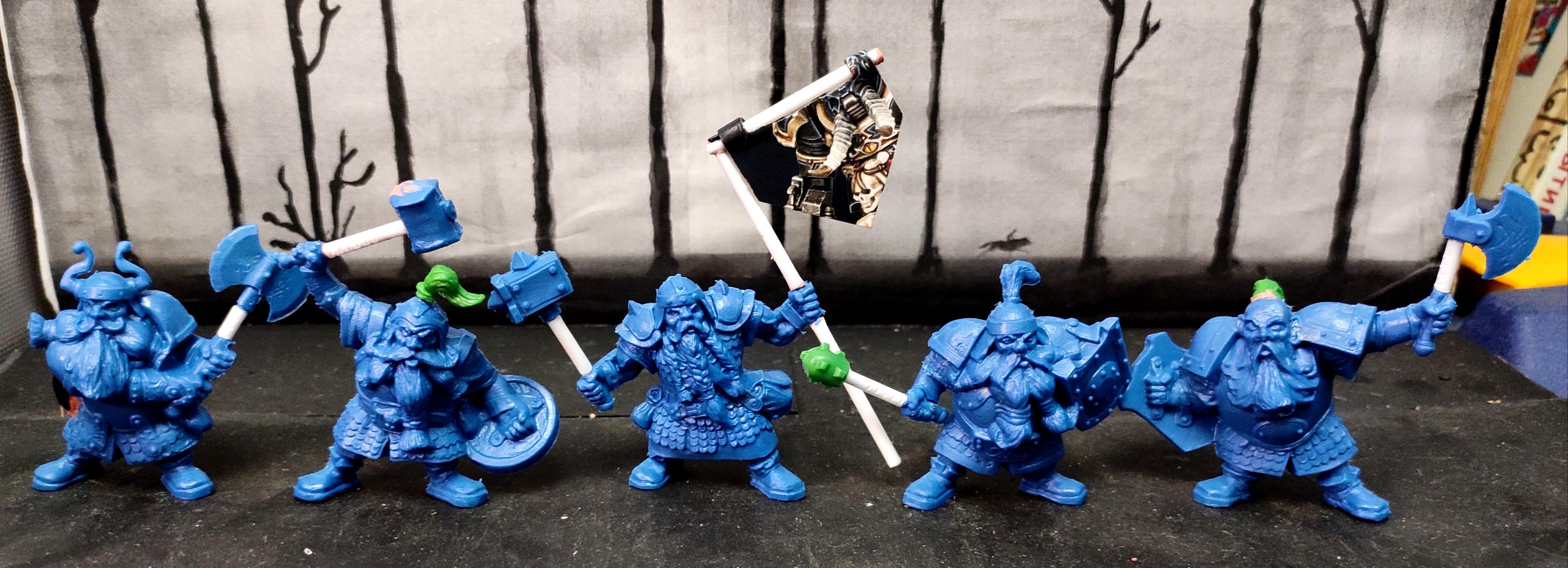 Banner, Beard, Conversion, Dwarves, From Russia, Hammer, Infantry, Kitbash, Mace, Regiment, Scratch Build, Shield, Technolog, Tehnolog, Warriors, Work In Progress