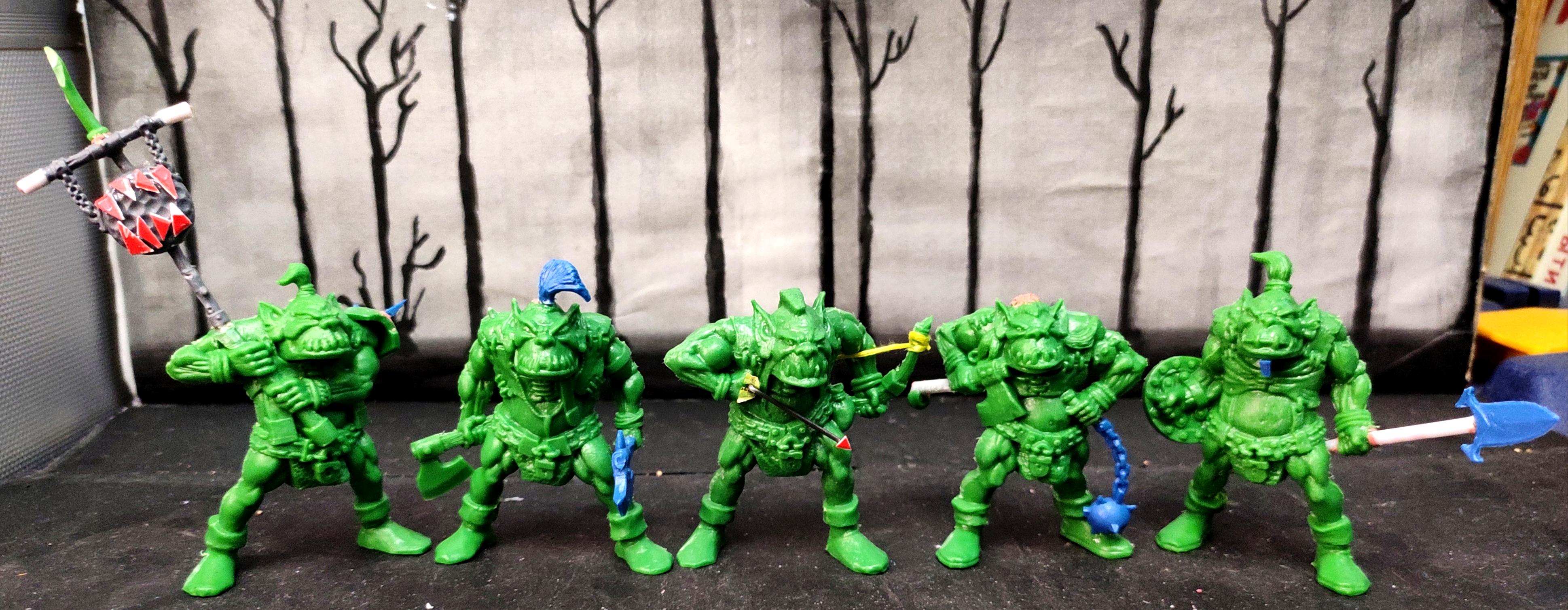 Archers, Axe, Banner, Conversion, Flail, From Russia, Infantry, Kitbash, Orks, Regiment, Spear, Technolog, Tehnolog, Tribe, Warband, Warriors, Work In Progress