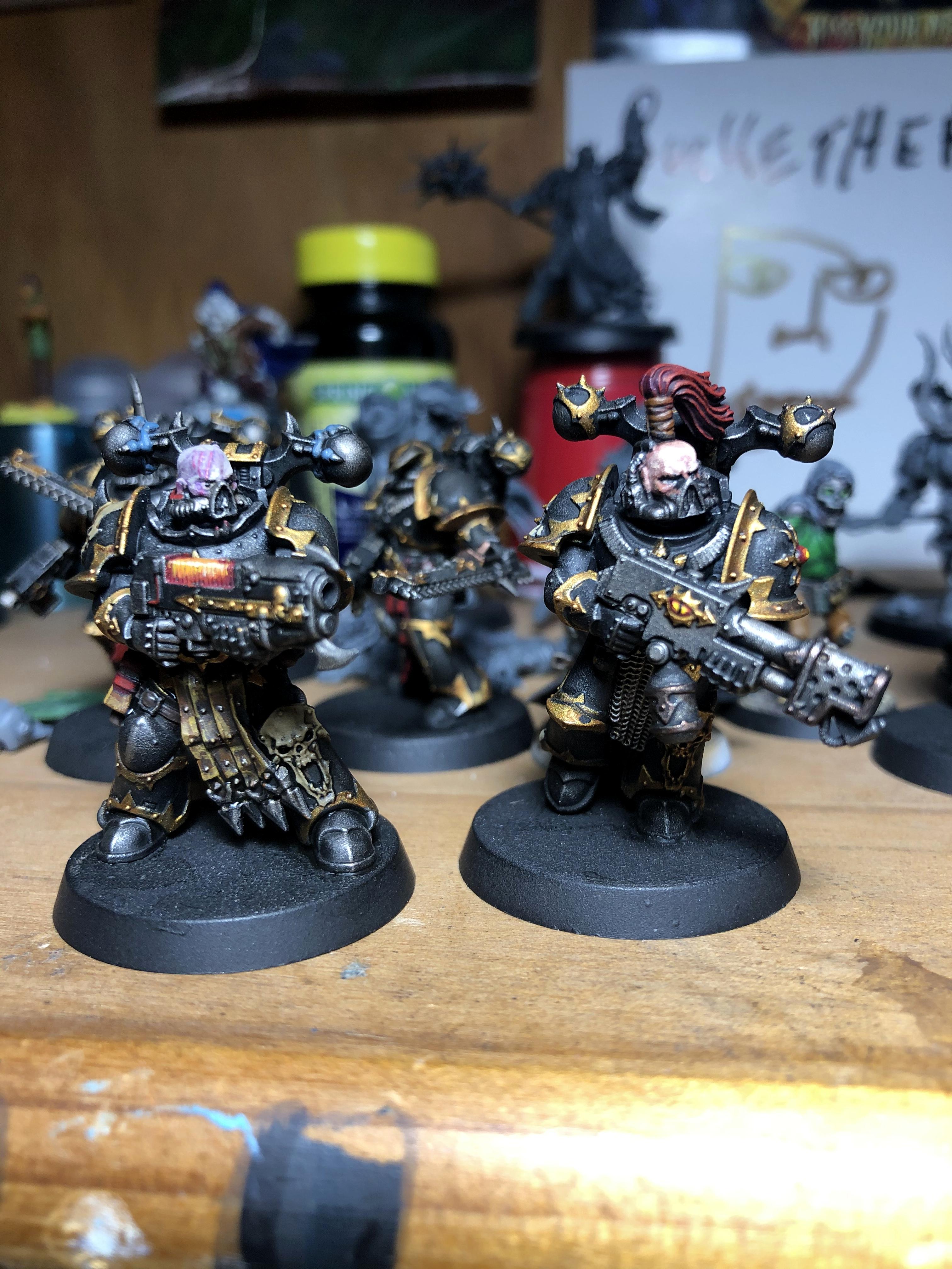 Black Legion, Chaos, Chaos Space Marines, Flamer, Plasma