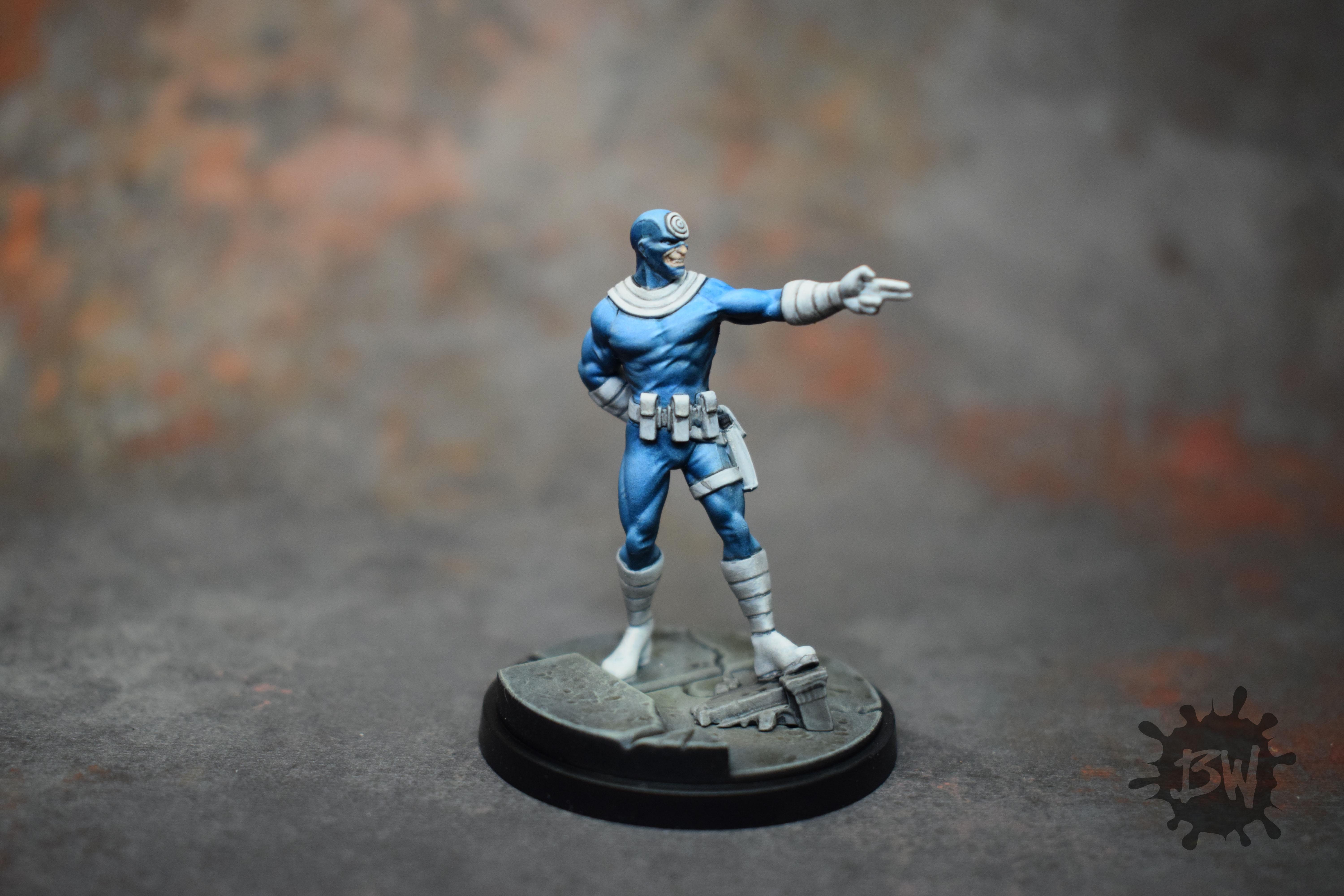 Amg, Atomic Mass Games, Bullseye, Bw, Marvel, Marvel Crisis Protocol