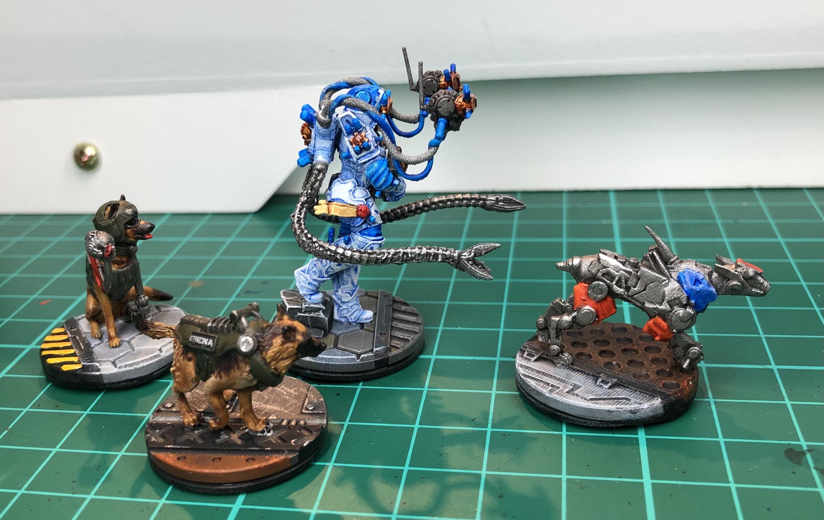 3d Print, Anycubic Mono, Dogs, Necromunda