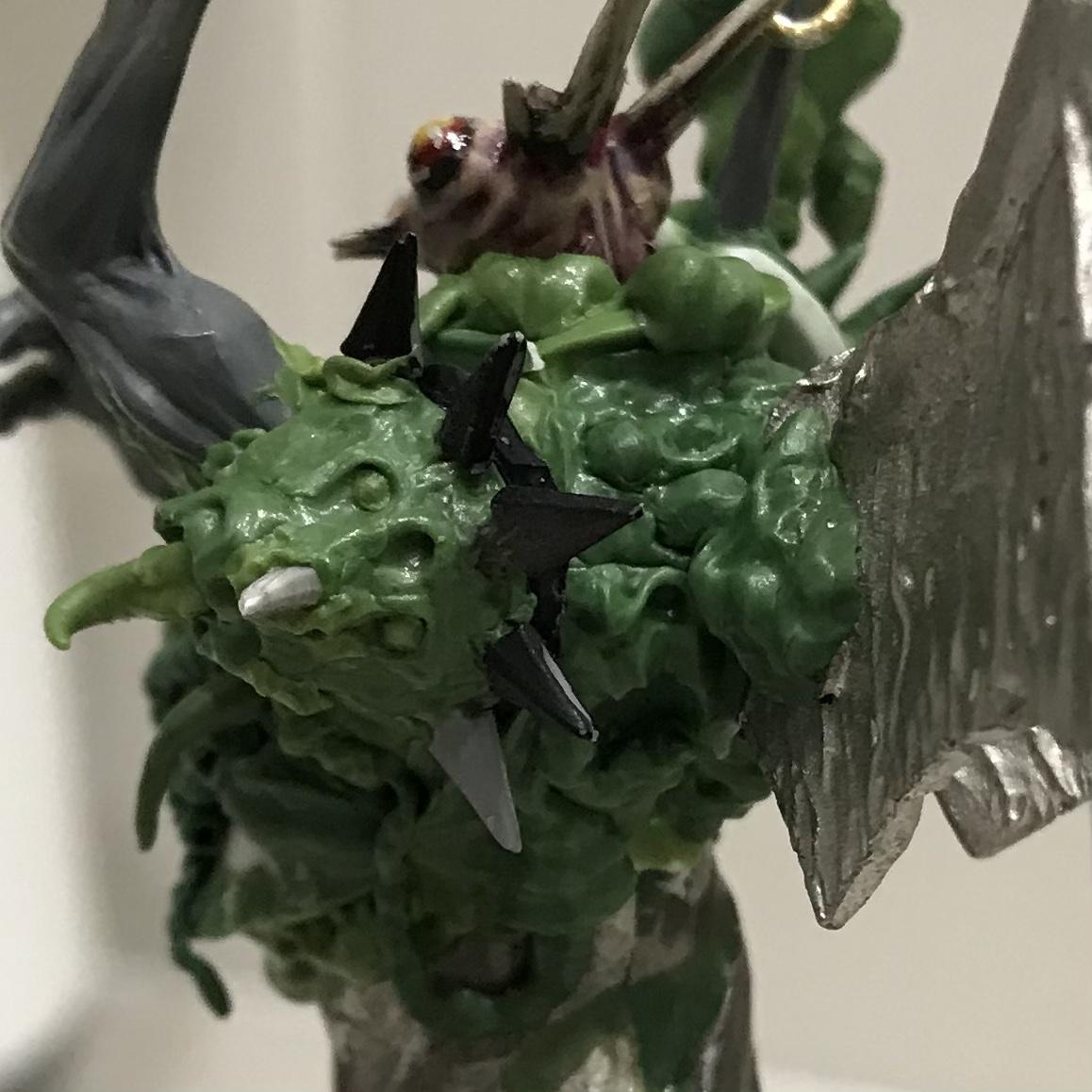 54mm, Chaos Space Marines, Conversion, Daemon Prince, Greenstuff, Inquisitor, Metal Miniatures, Nugle Conversion, Nurgle, Warhammer 40,000