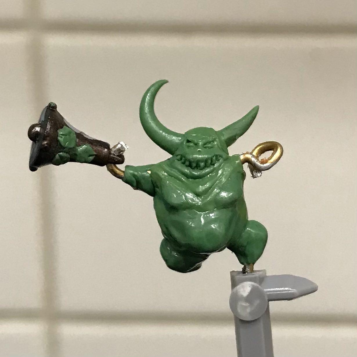 54mm, Chaos Space Marines, Conversion, Daemon Prince, Greenstuff, Inquisitor, Metal Miniatures, Nugle Conversion, Nurgle, Warhammer 40,000