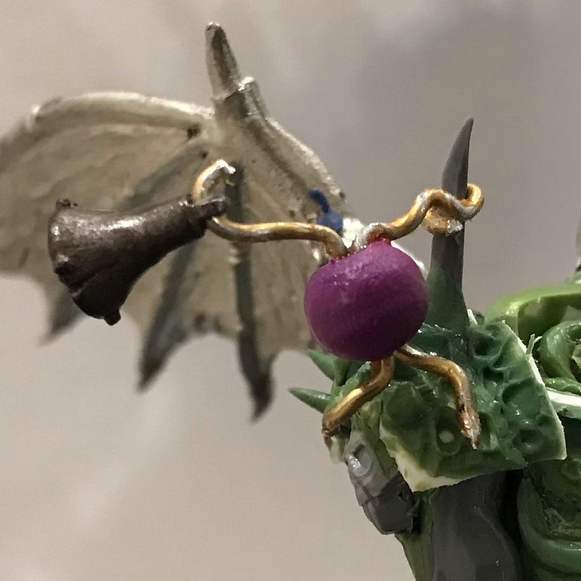 54mm, Chaos Space Marines, Conversion, Daemon Prince, Greenstuff, Inquisitor, Metal Miniatures, Nugle Conversion, Nurgle, Warhammer 40,000